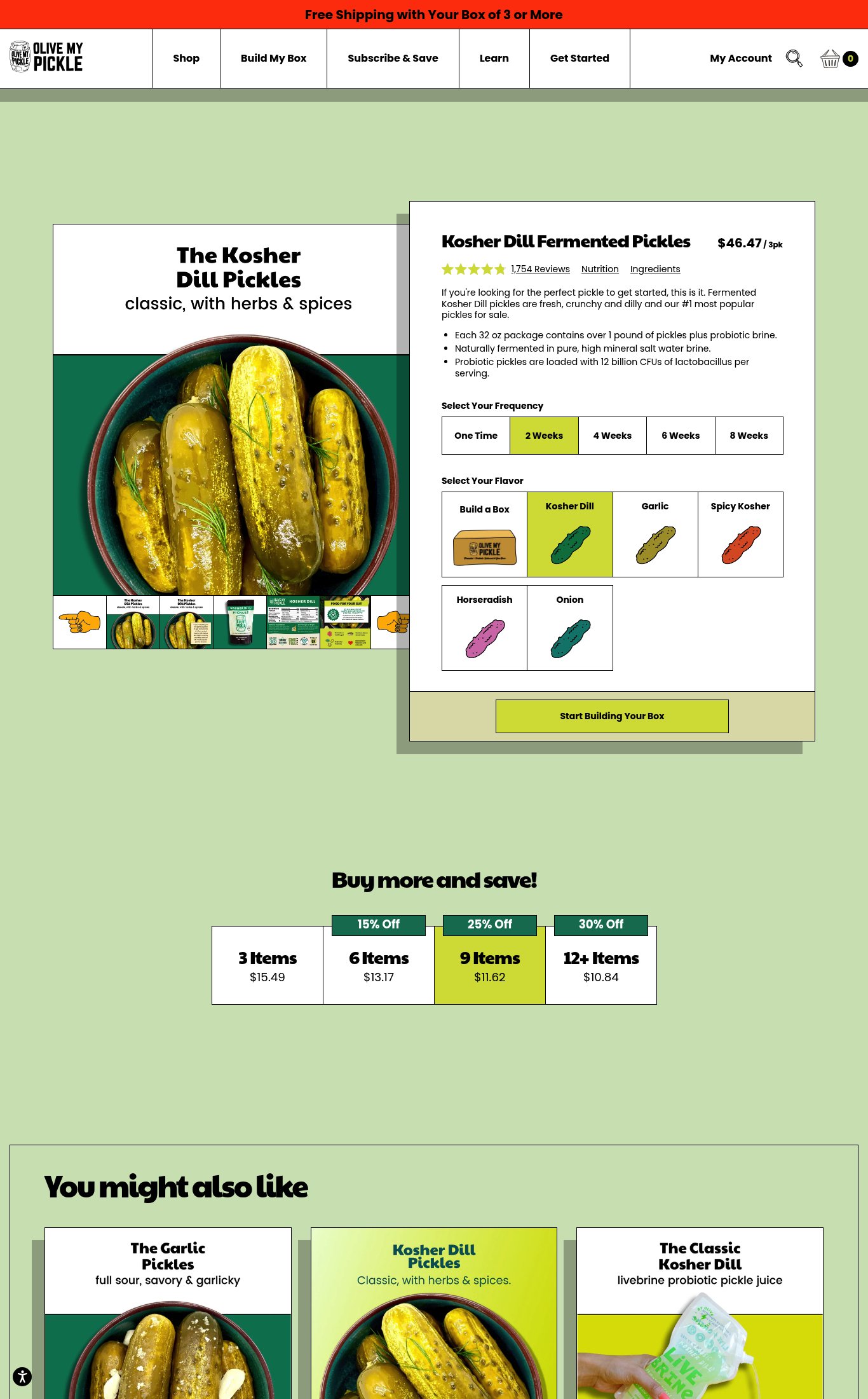 Olive My Pickle page
