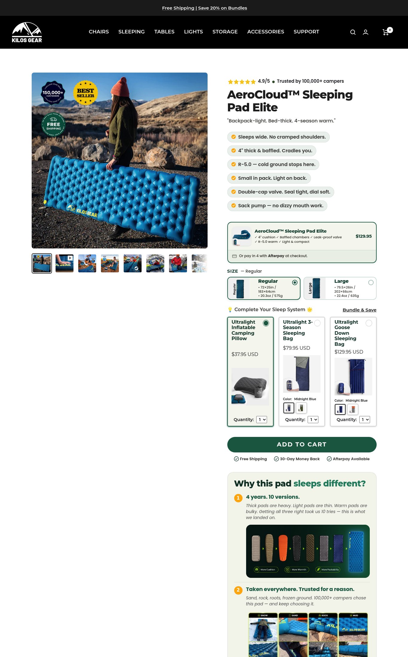 KILOS GEAR page