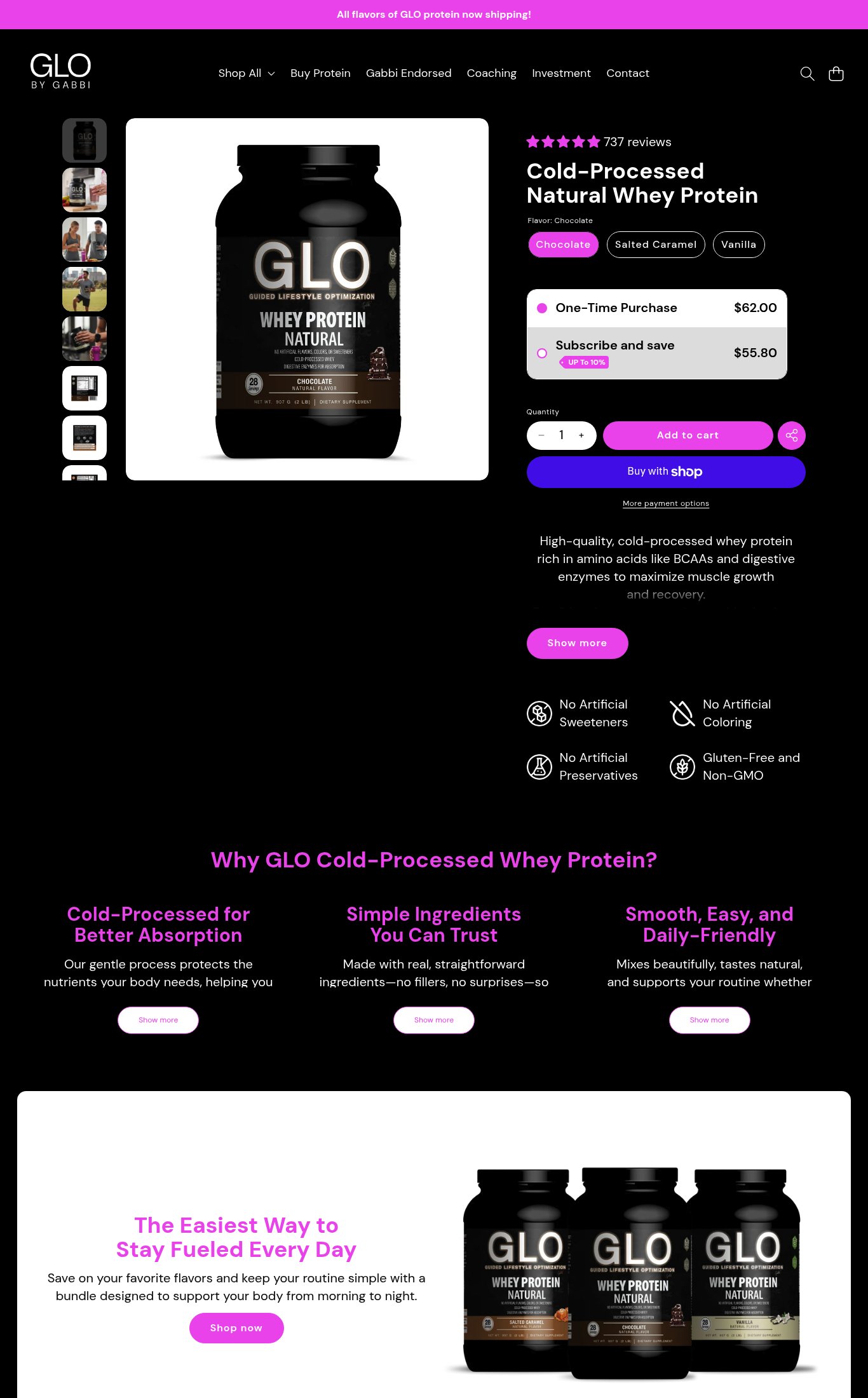 Glo by Gabbi page