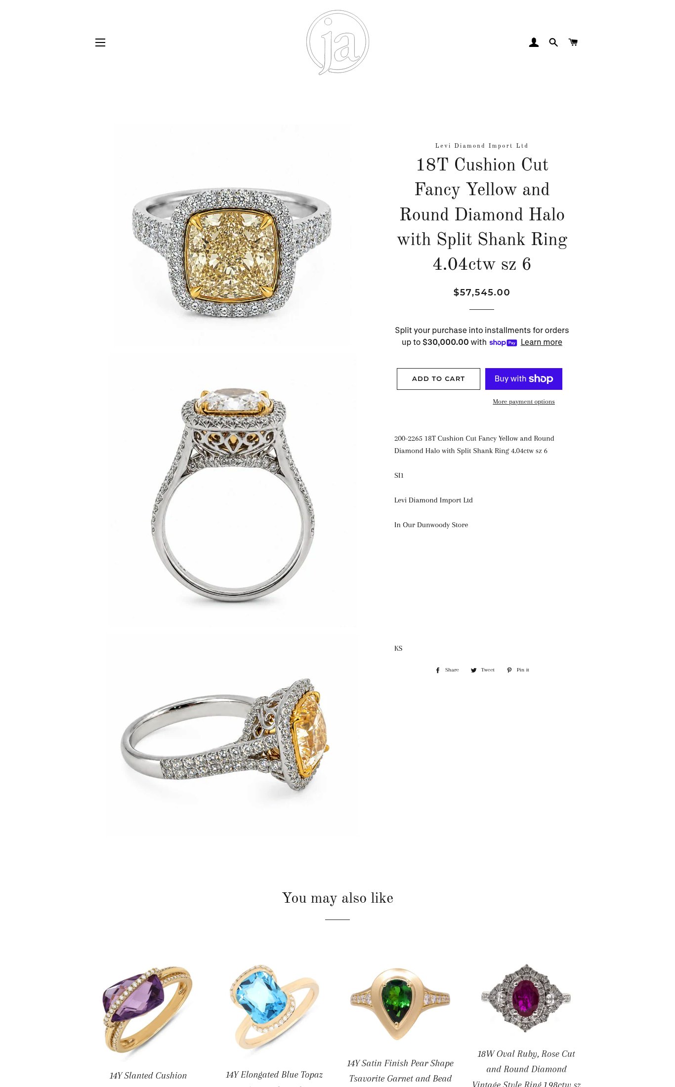 JA Designs DBA Jewelry Artisans page