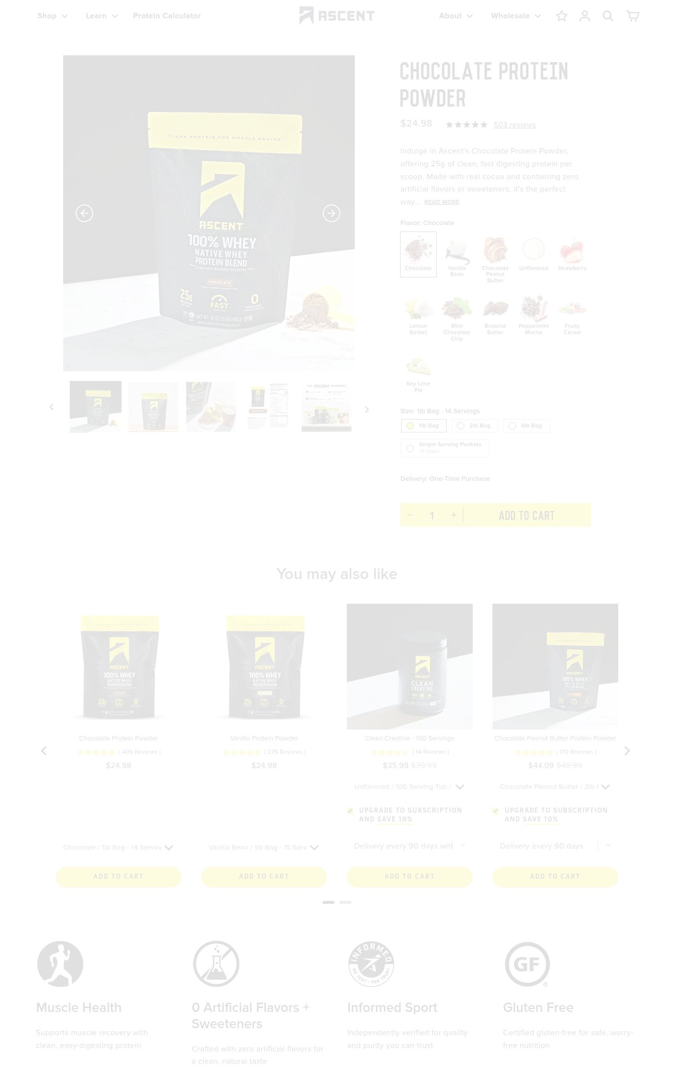 Ascent Protein page