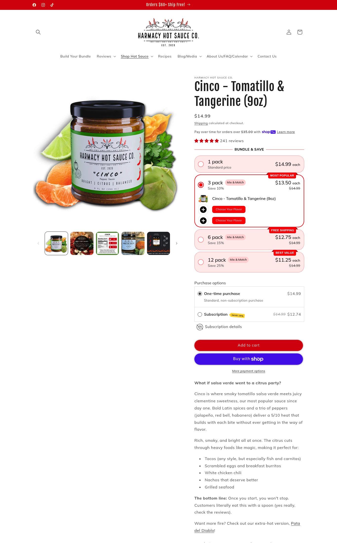 Harmacy Hot Sauce Co. page