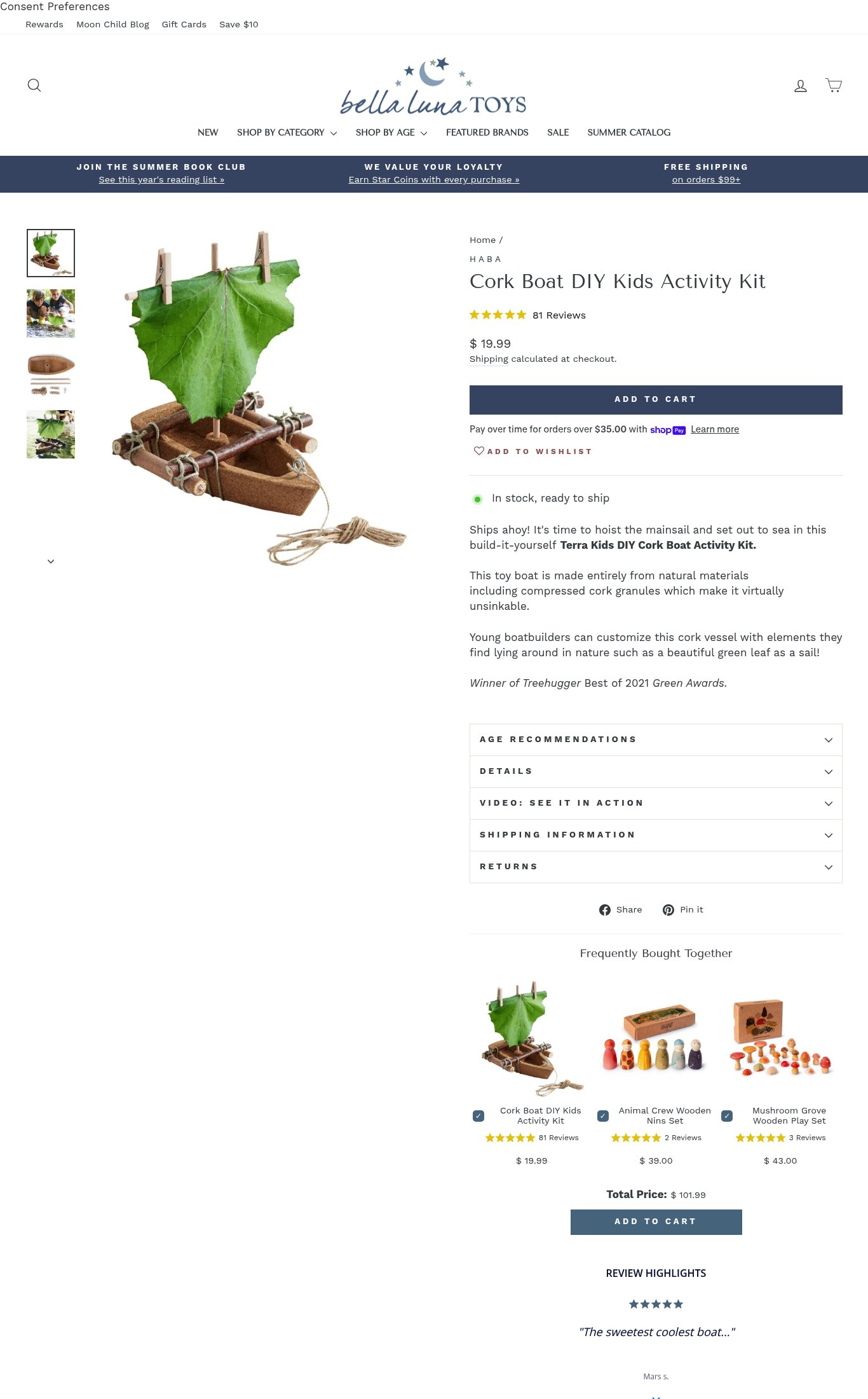 Bella Luna Toys page