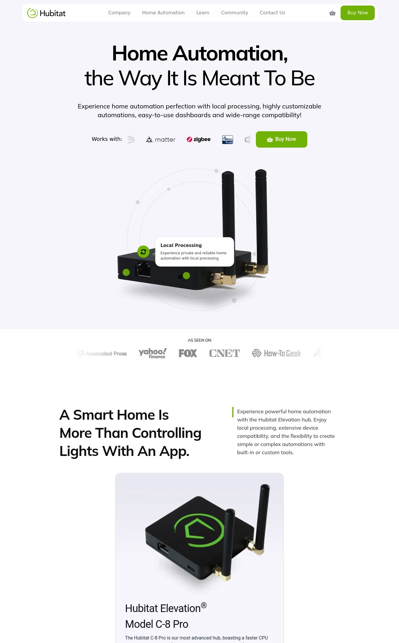 Hubitat page