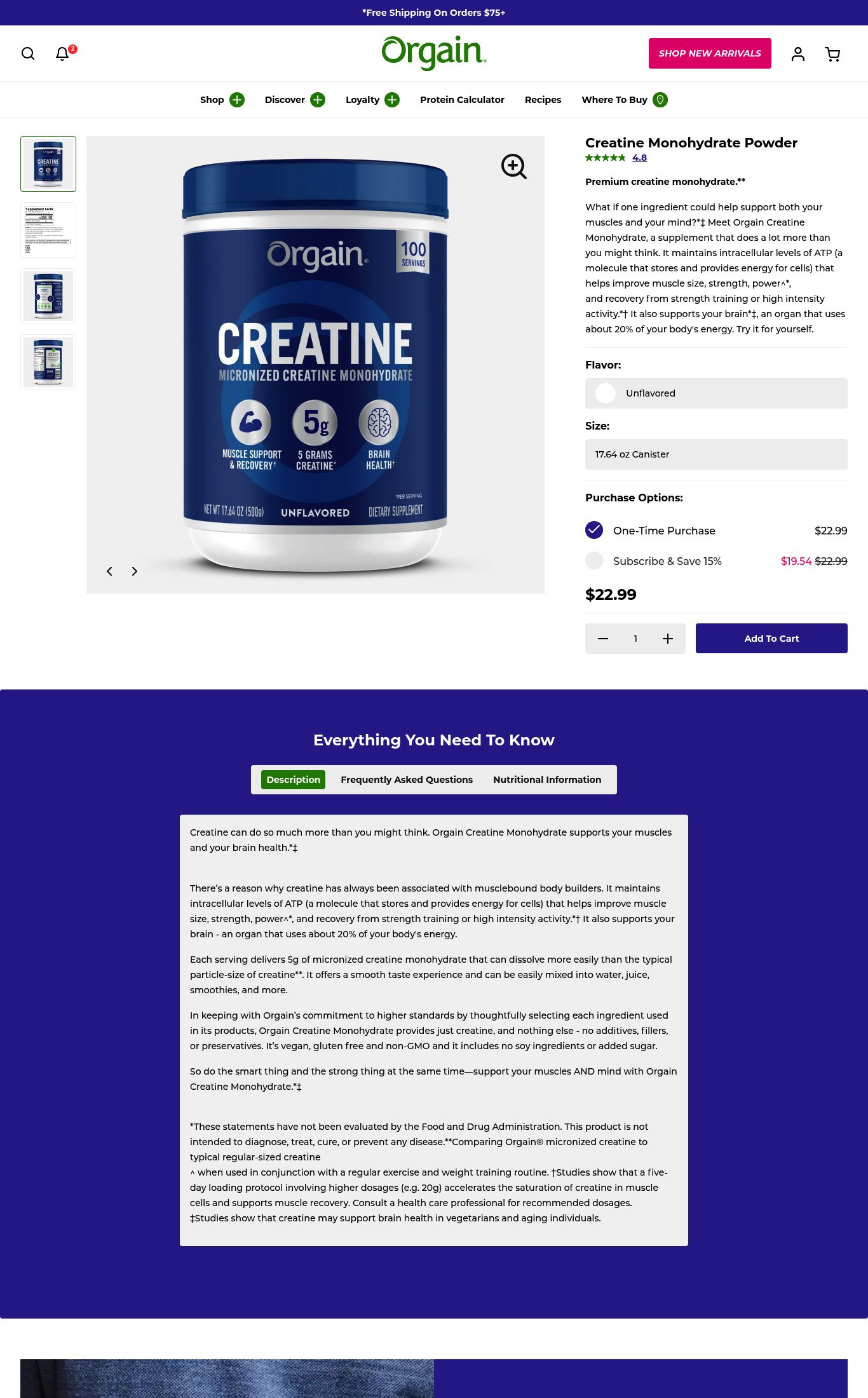 Orgain page