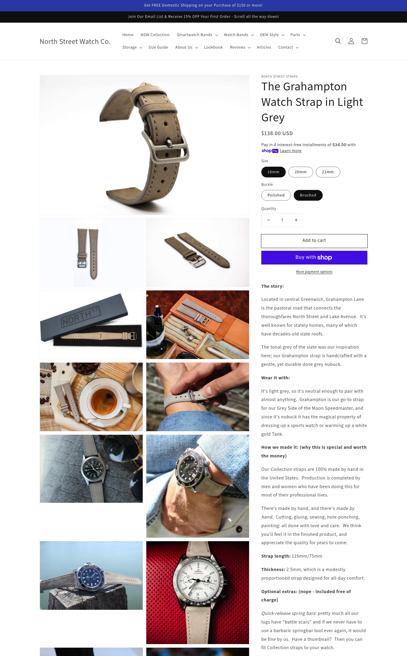 North Street Watch Co. page