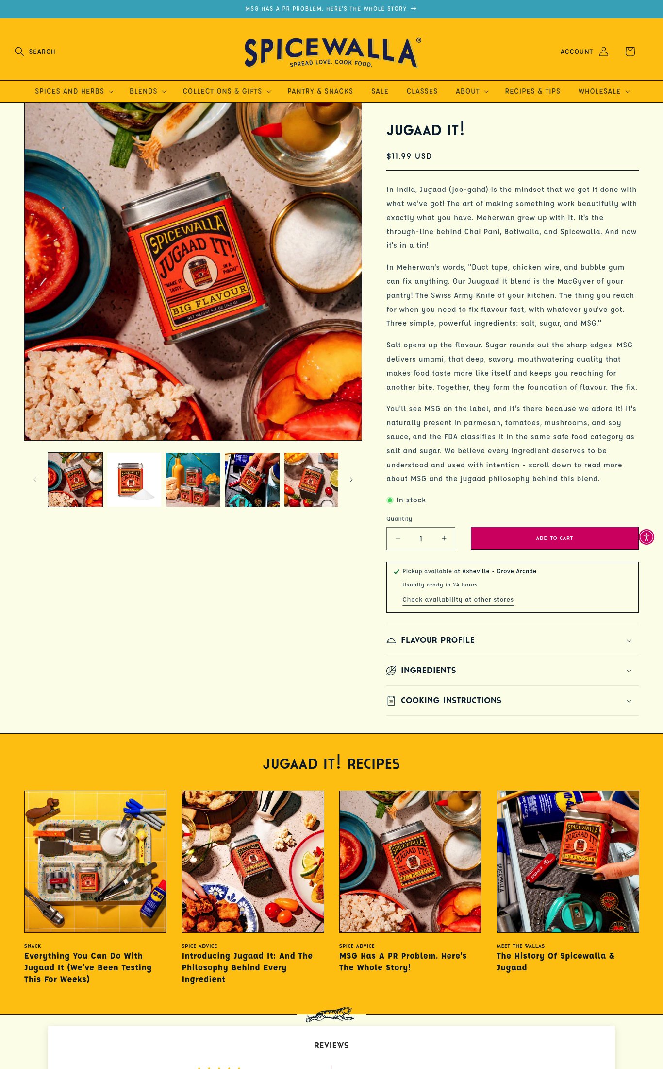 Spicewalla page