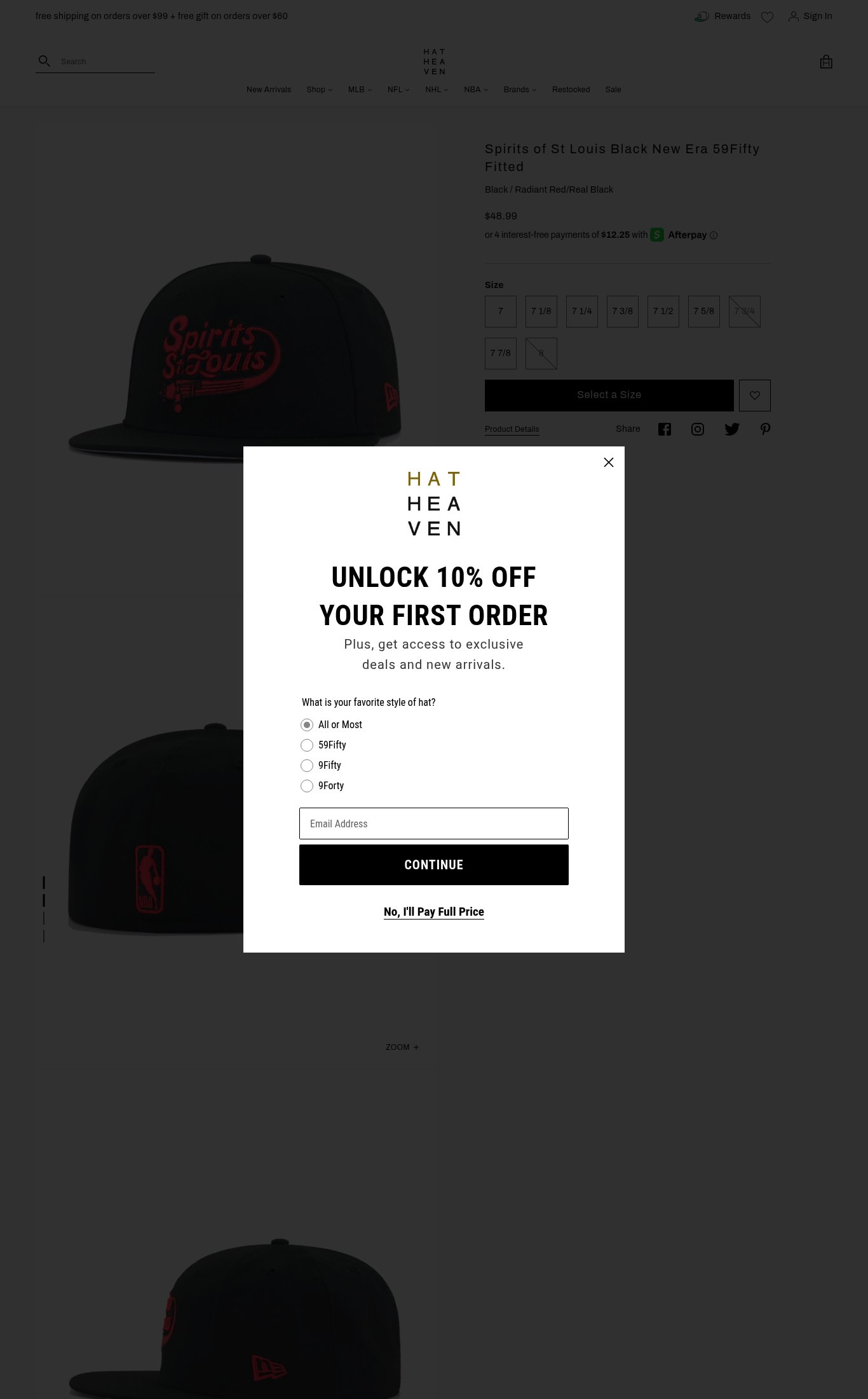 Hat Heaven page