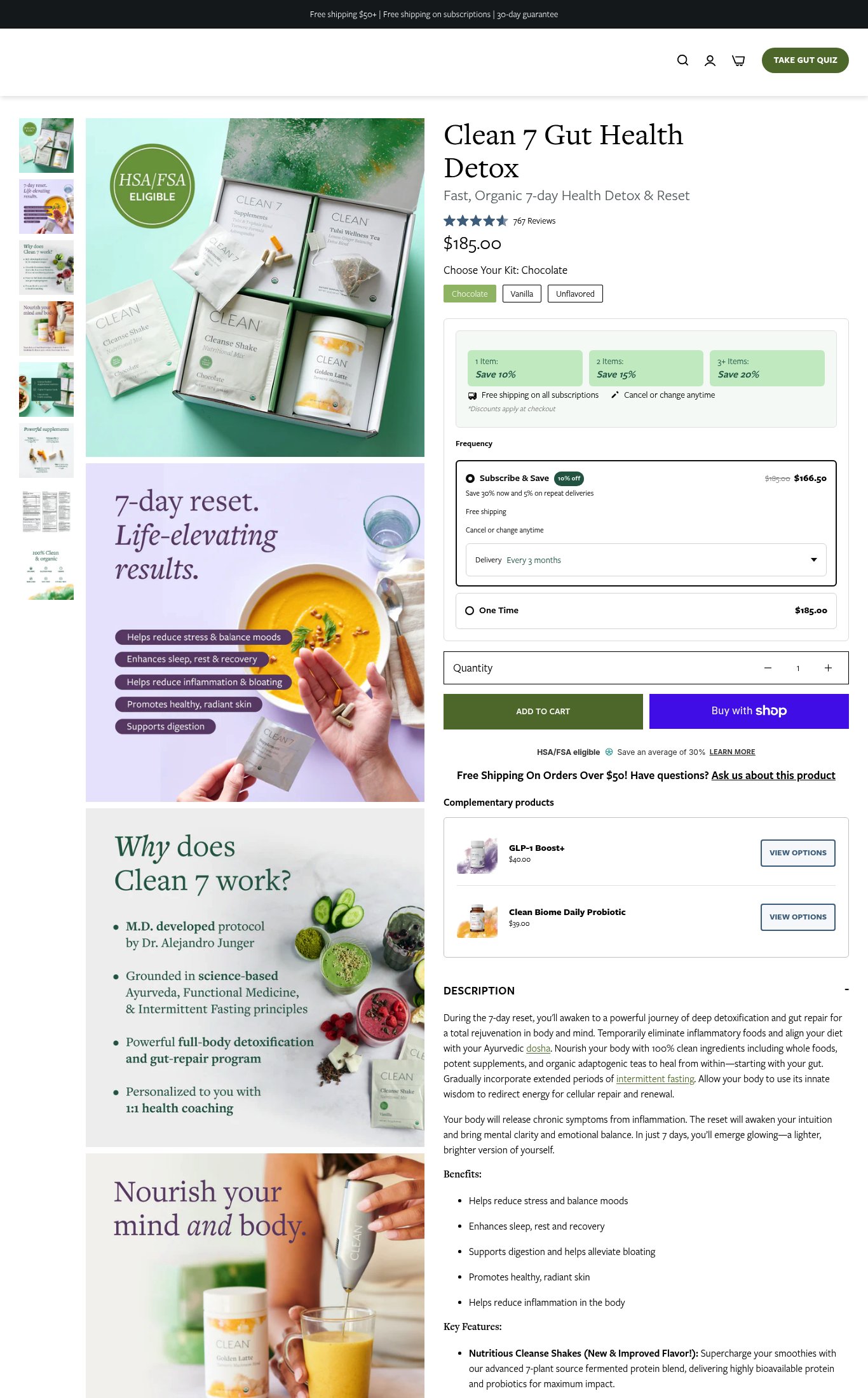 Clean Program page