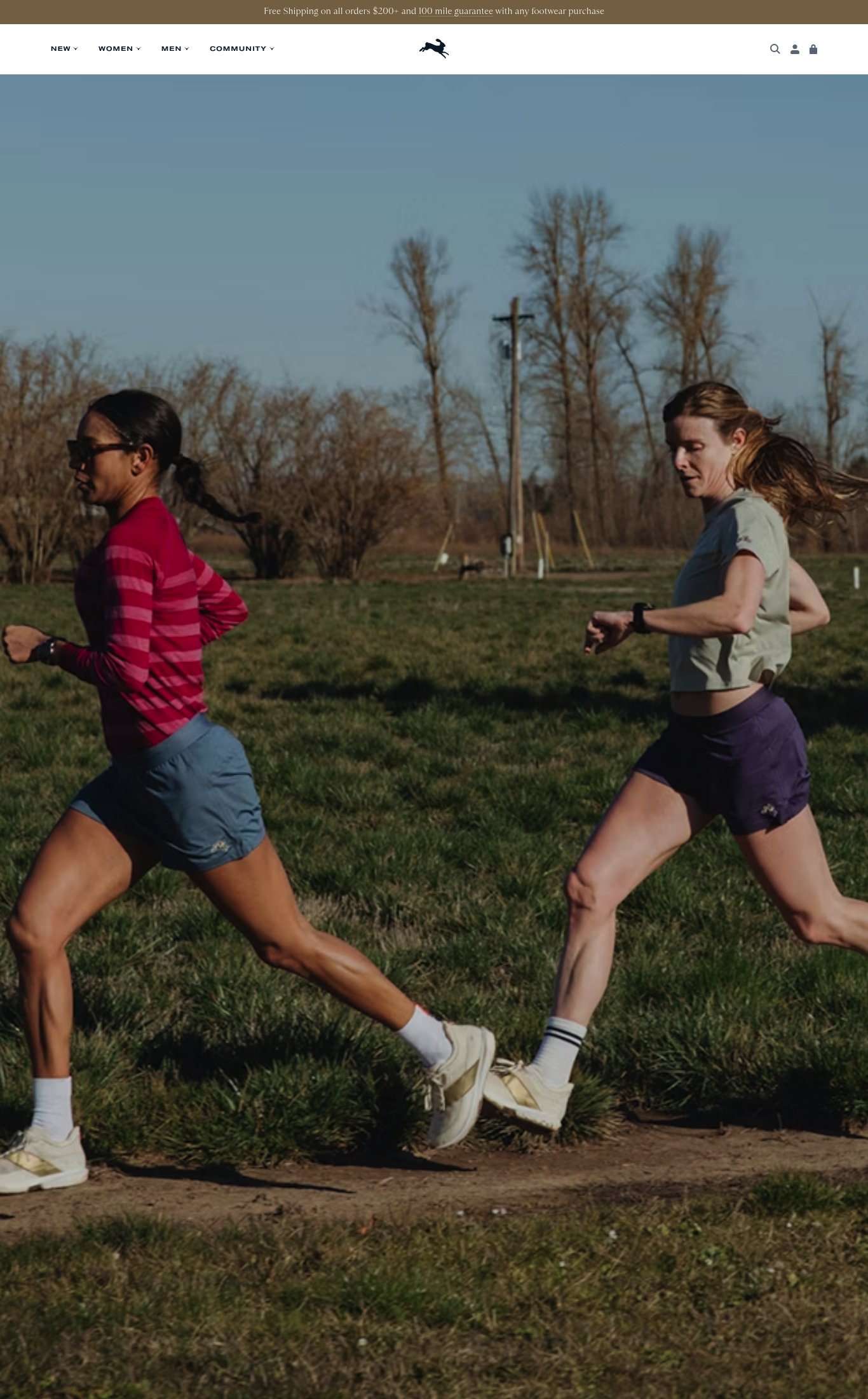 Tracksmith page