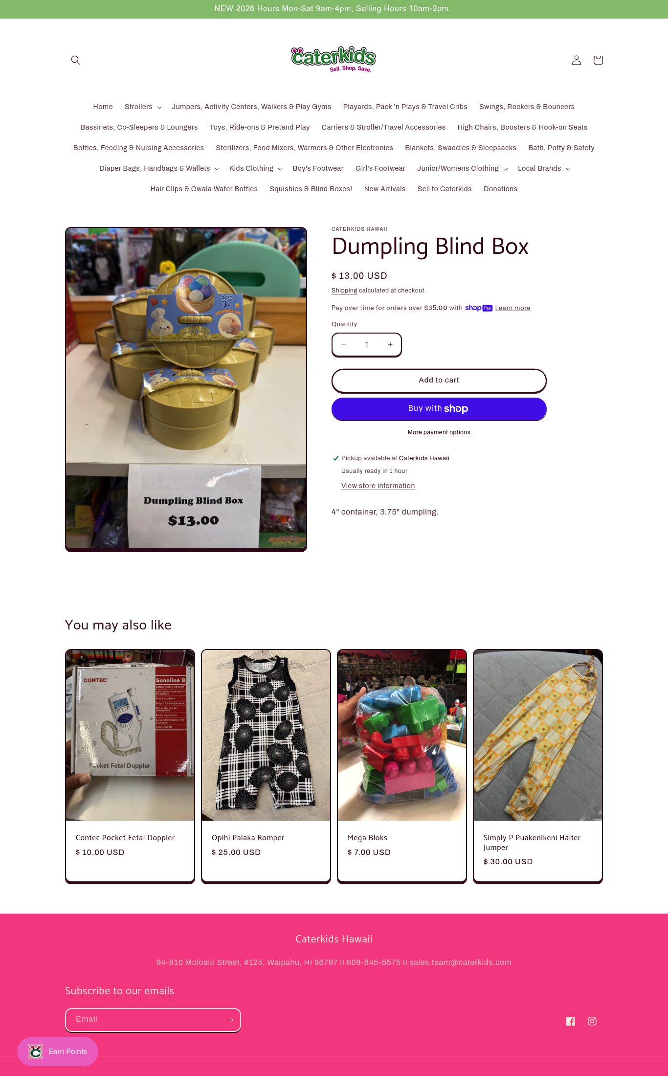 Caterkids Hawaii page