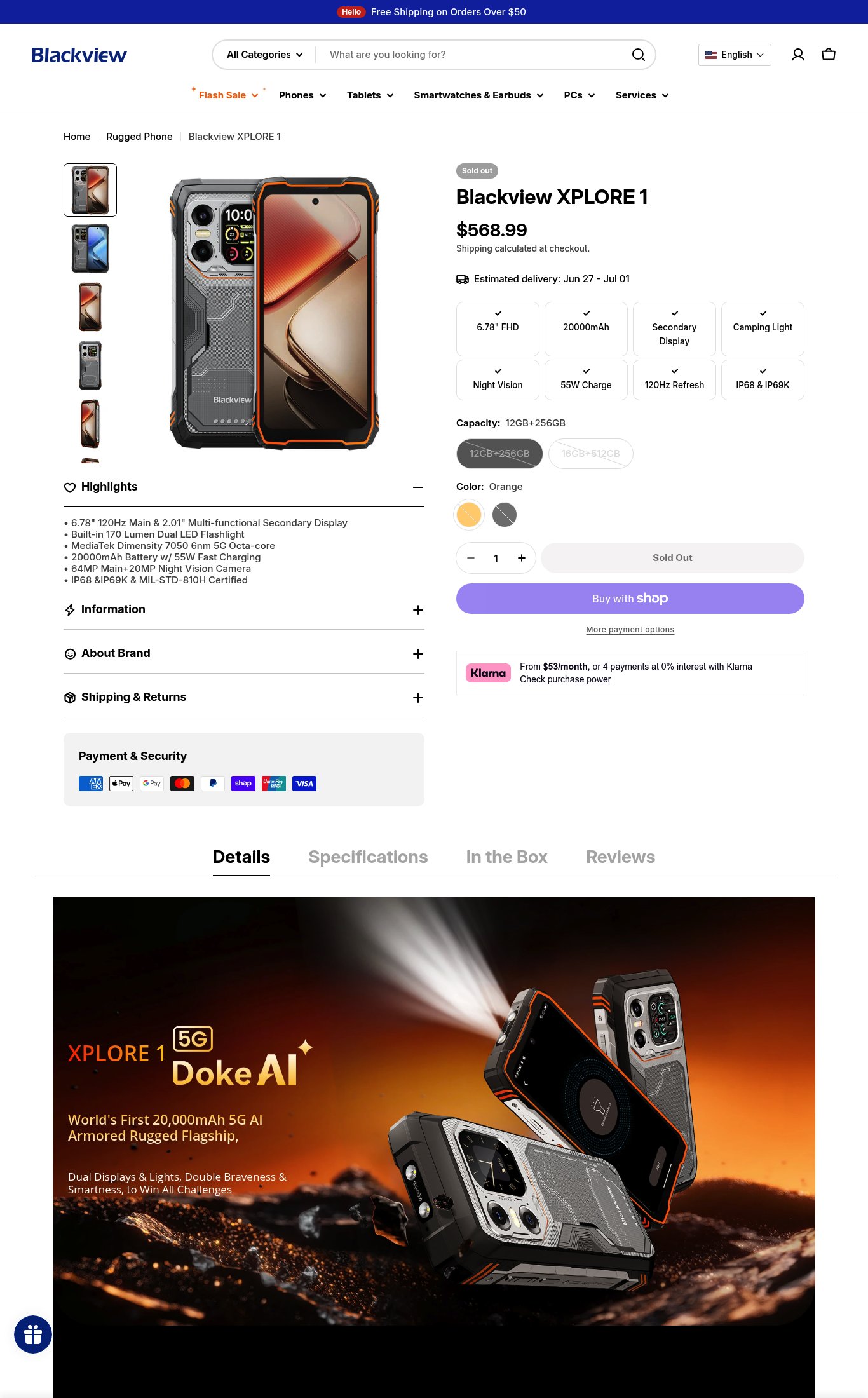 Blackview Official US Store page