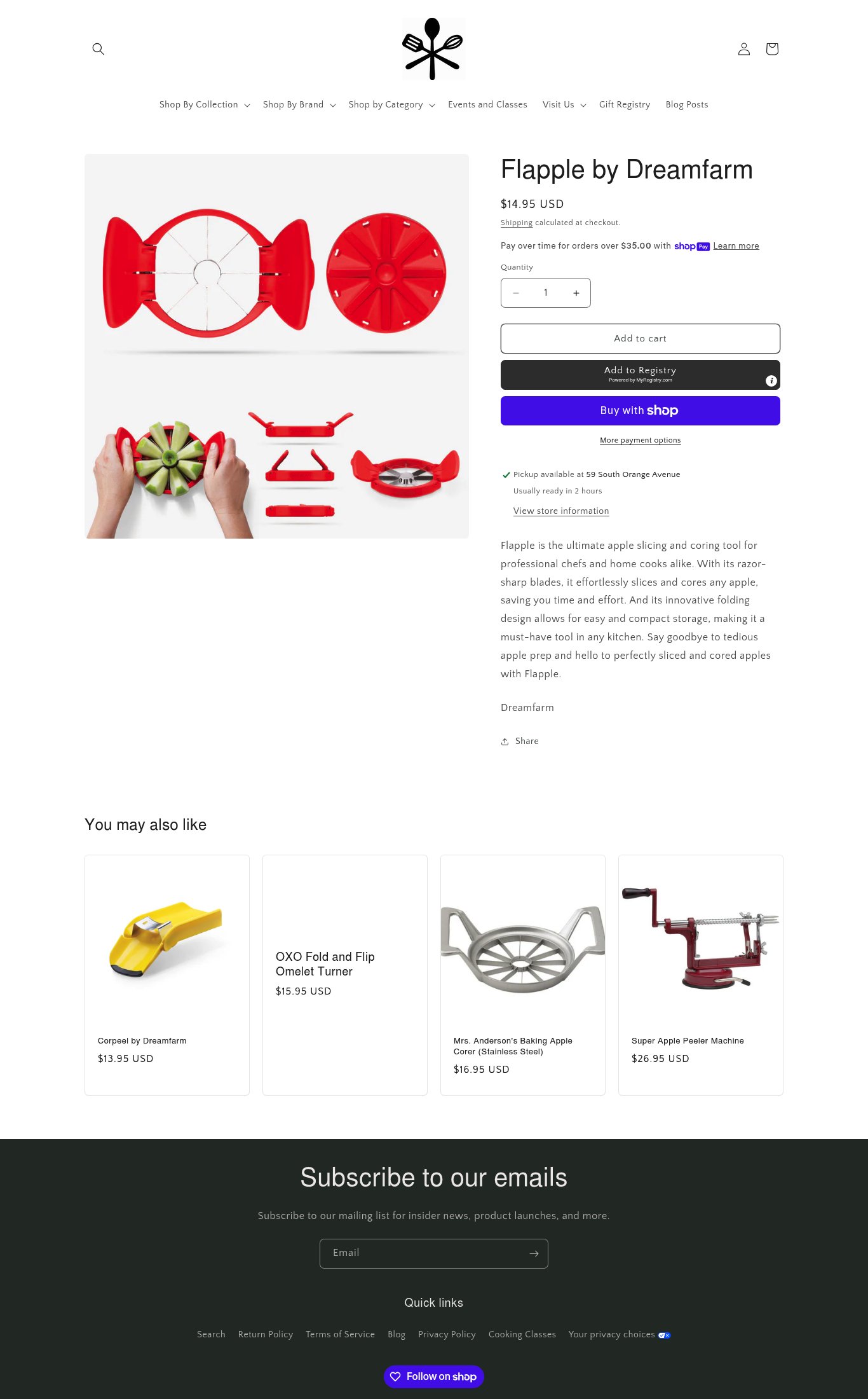 Kitchen a la Mode page