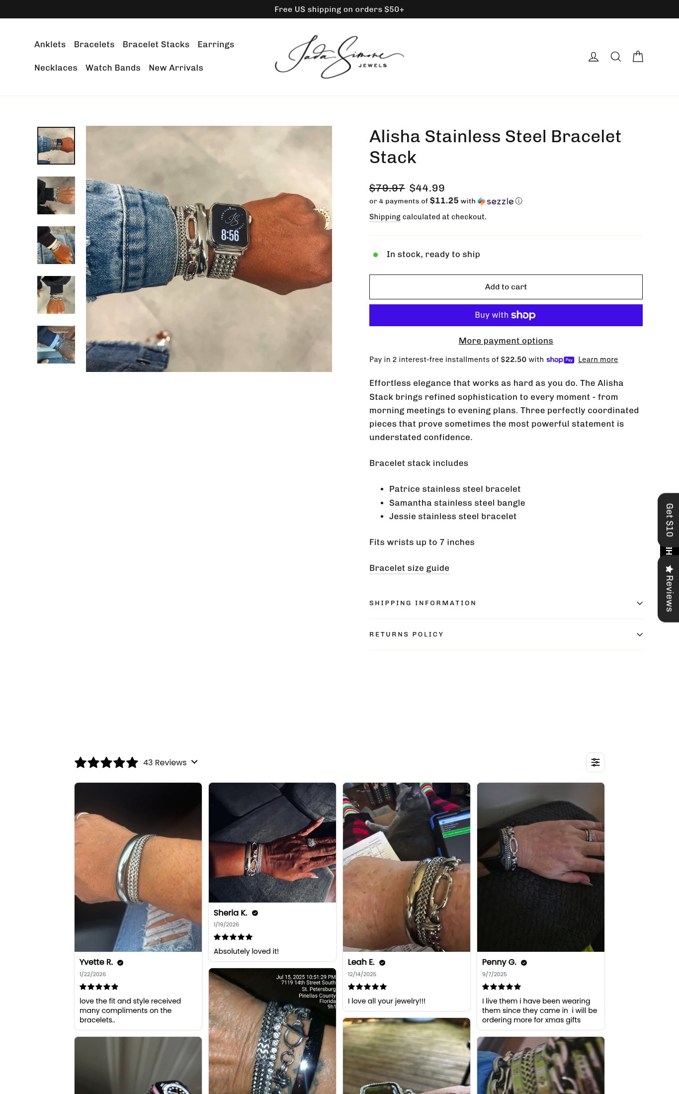 Jada Simone Jewels page