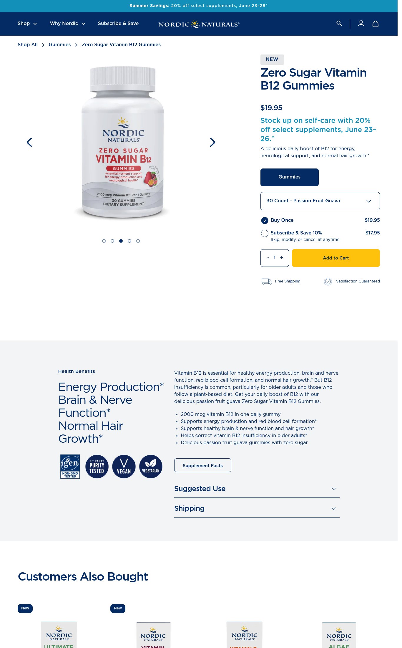 Nordic Naturals page