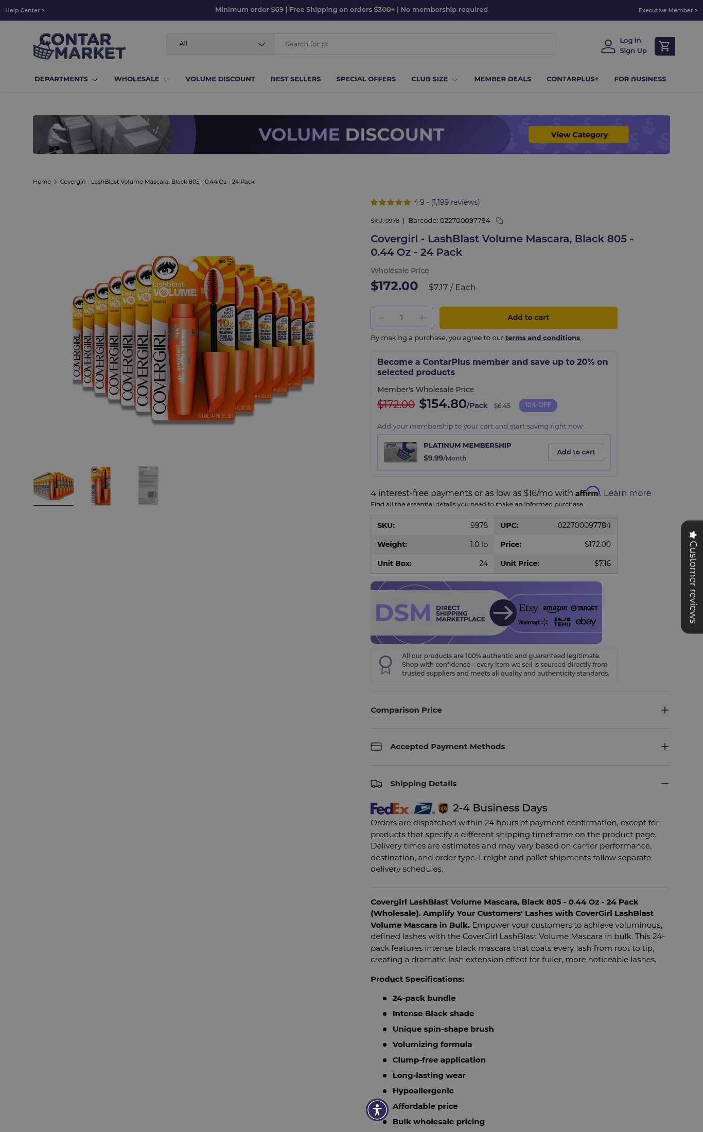 Contarmarket page