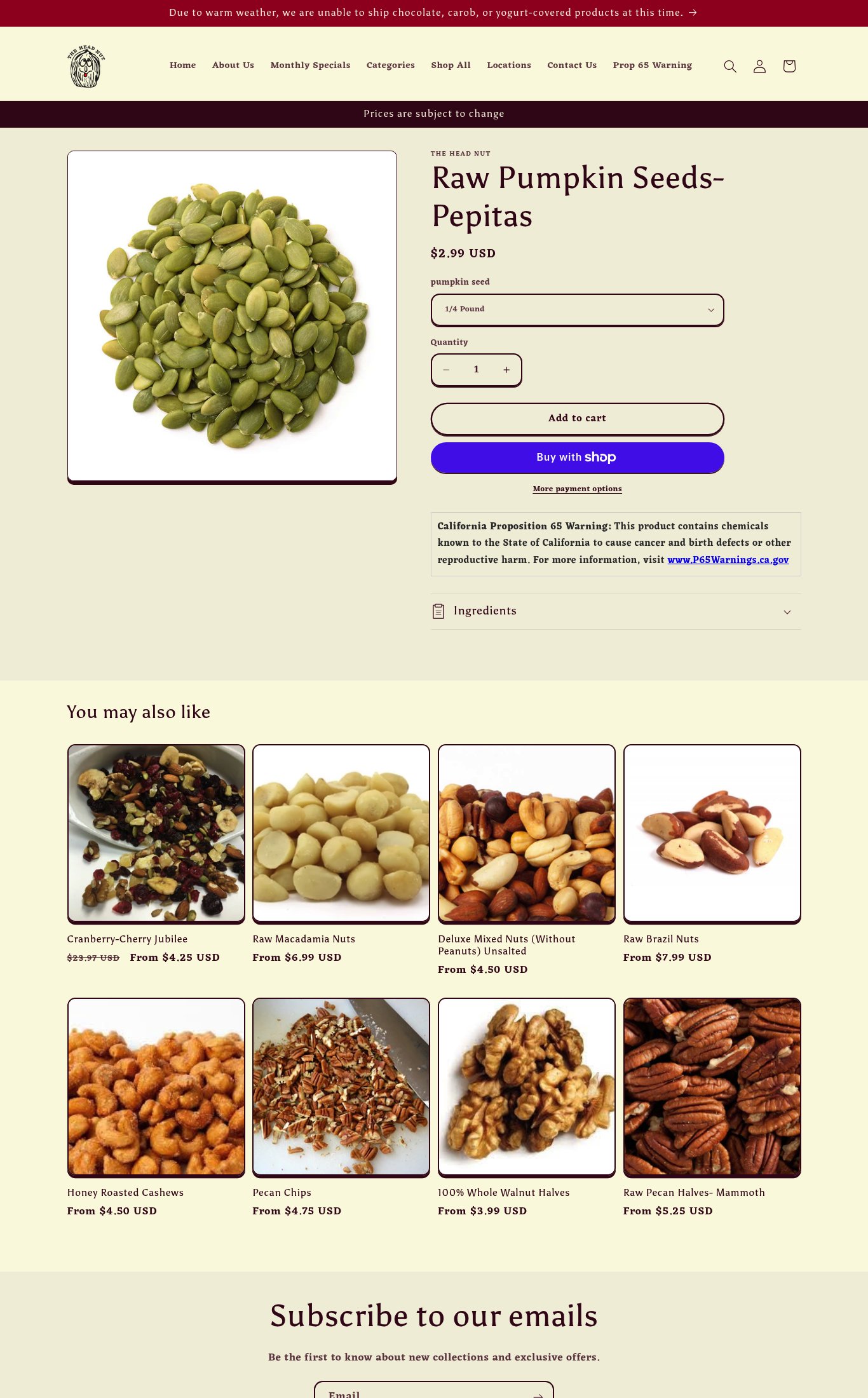 The Head Nut page