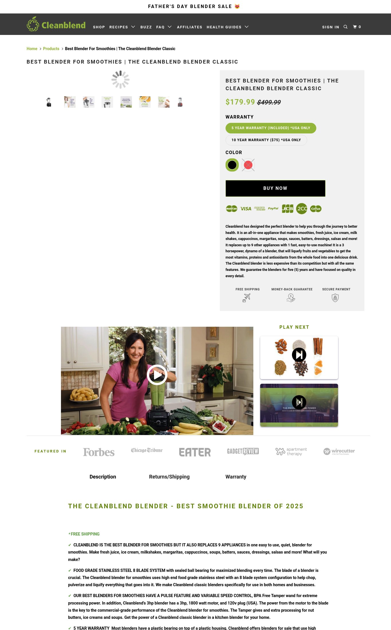 Cleanblend page