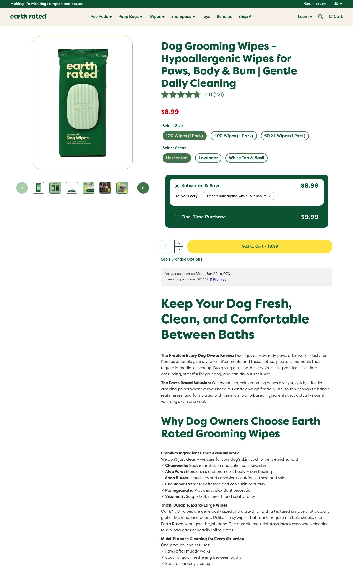 Earth Rated page