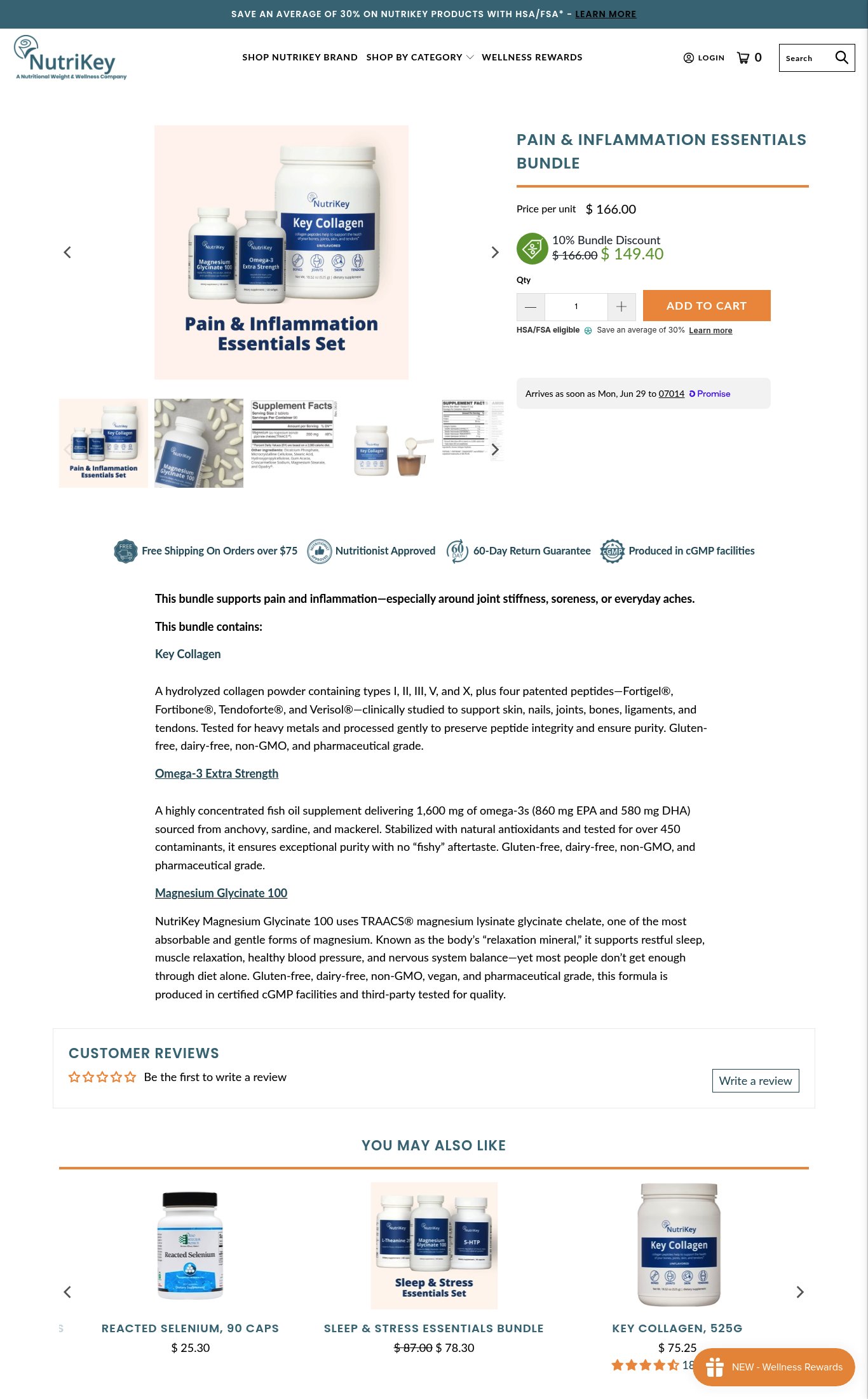 NutriKey page