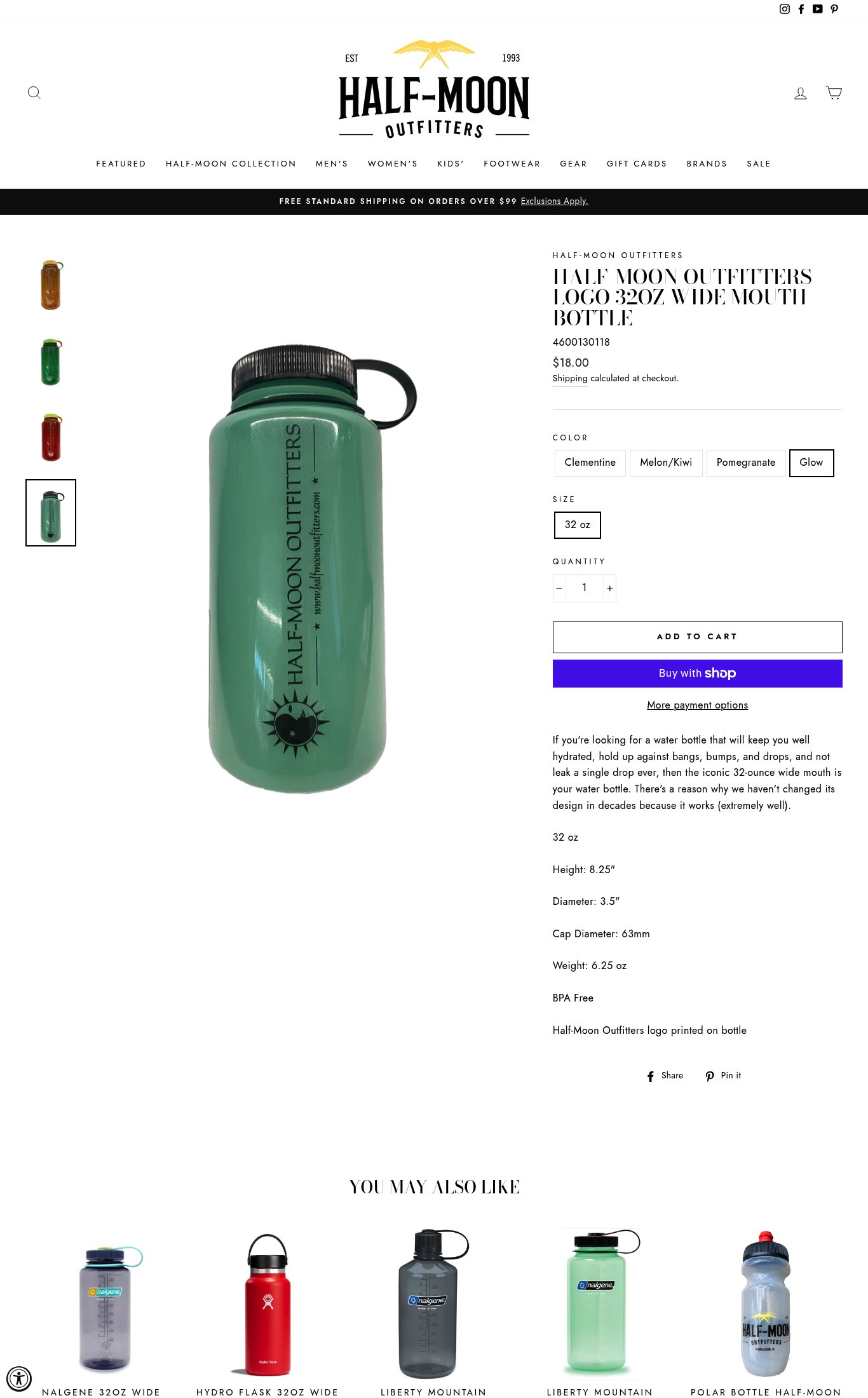 Half-Moon Outfitters page