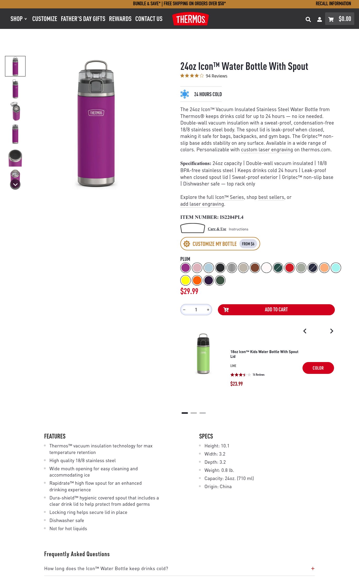 Thermos Brand page