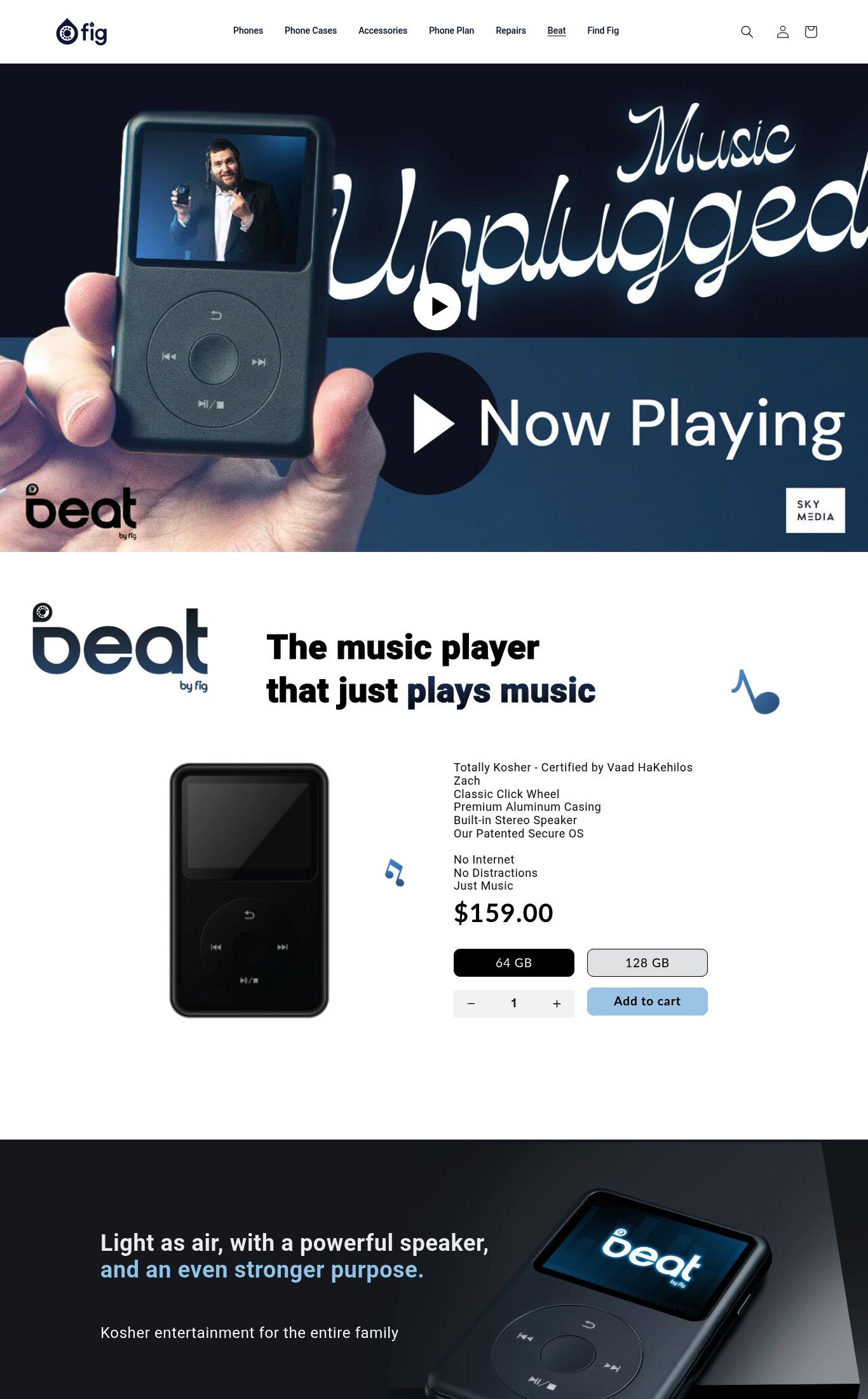FIG Phones (Beat by Fig) page