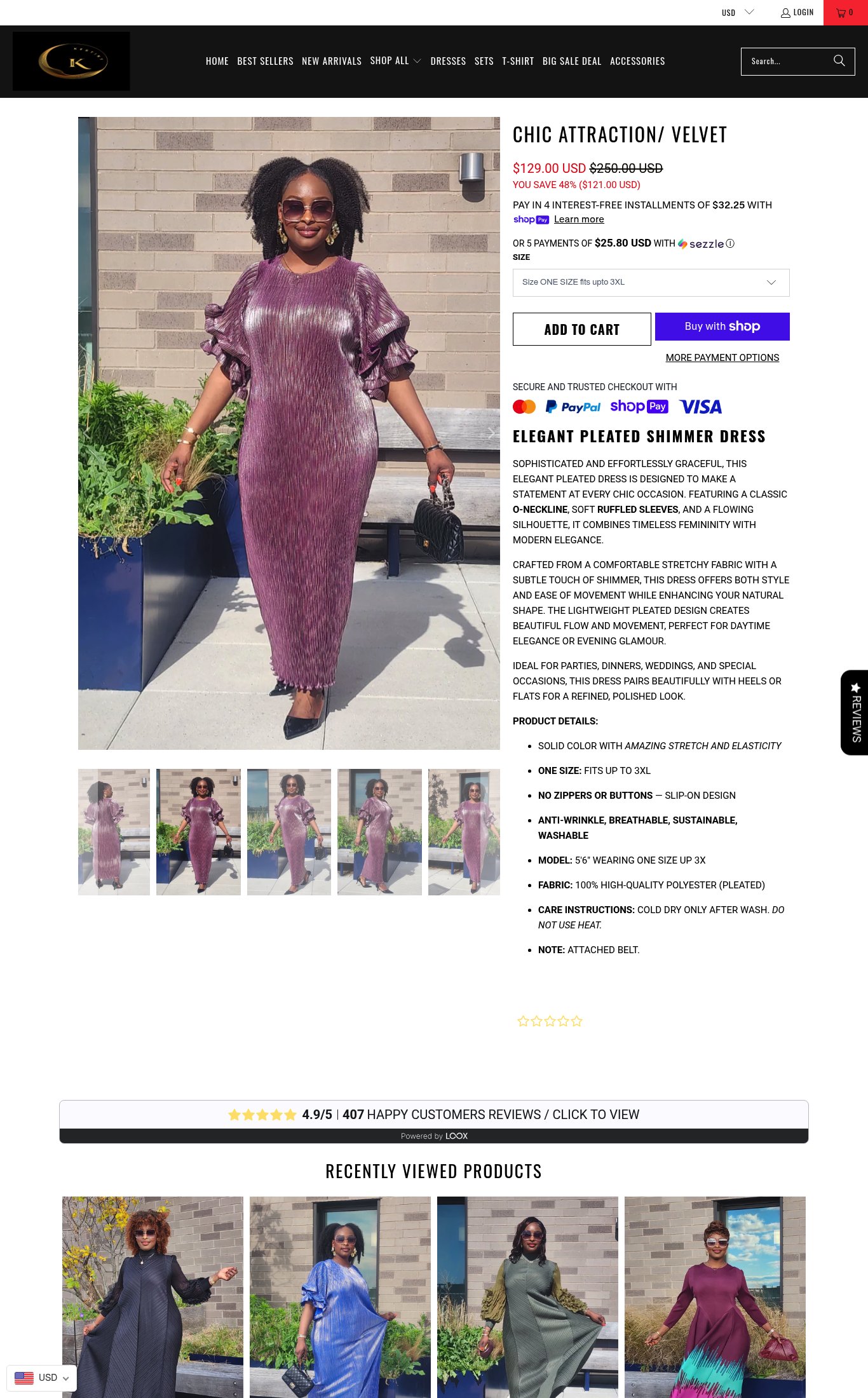 Kestinywear page