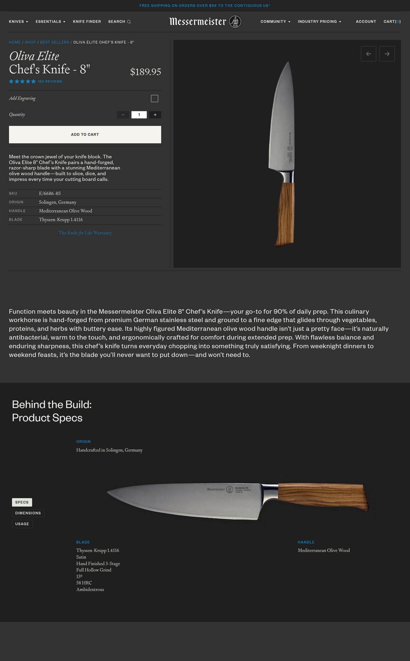 Messermeister page