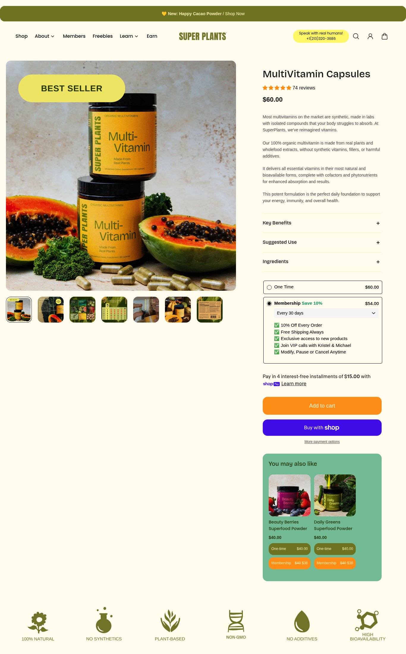 Eat SuperPlants Inc. (Super Plants) page