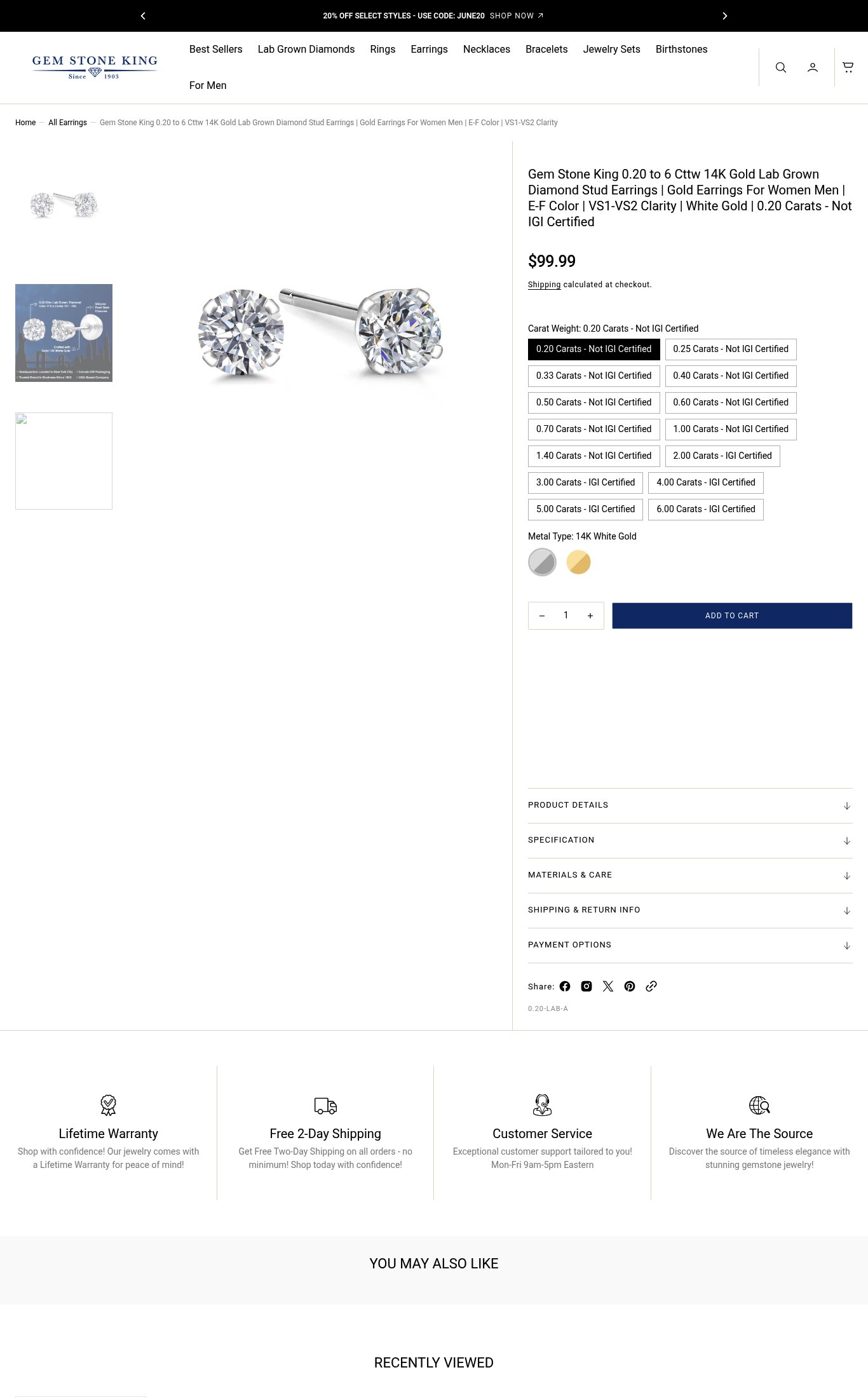 Gem Stone King page