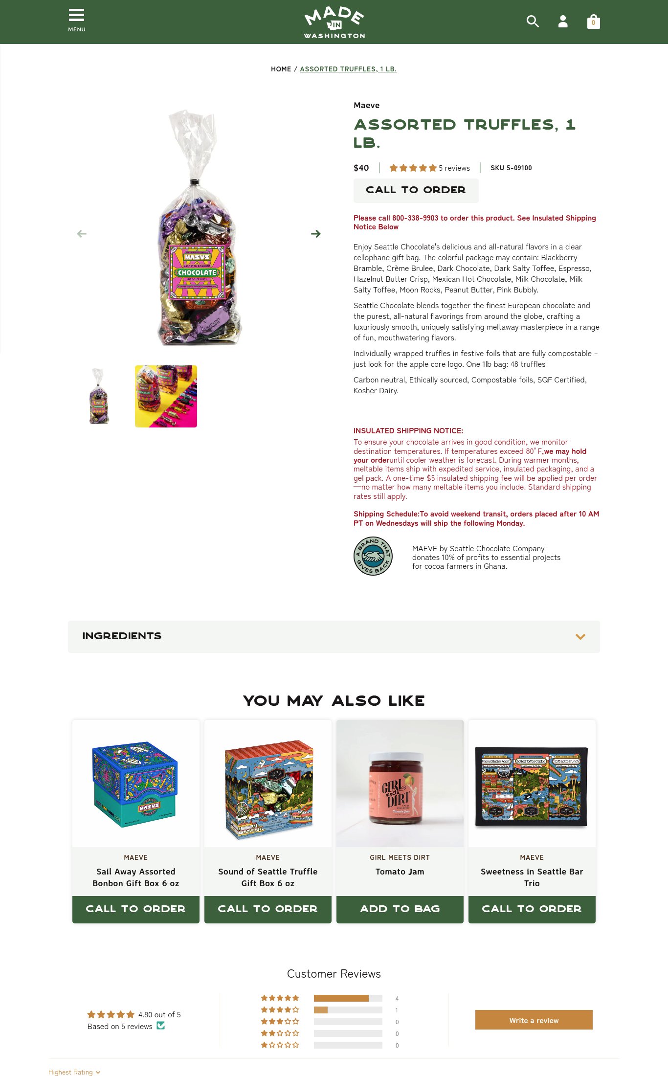 Made In Washington page