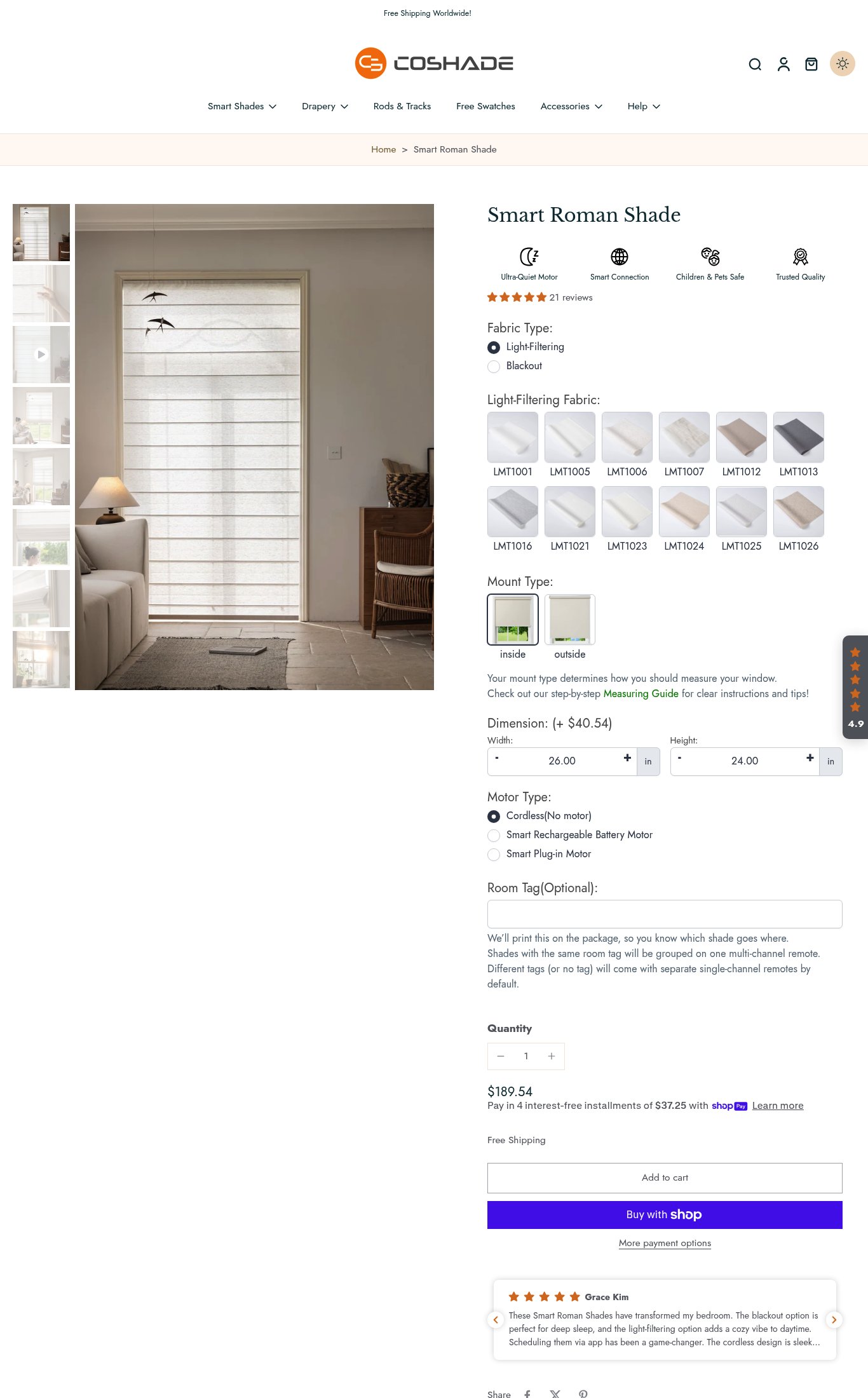 CoShade page