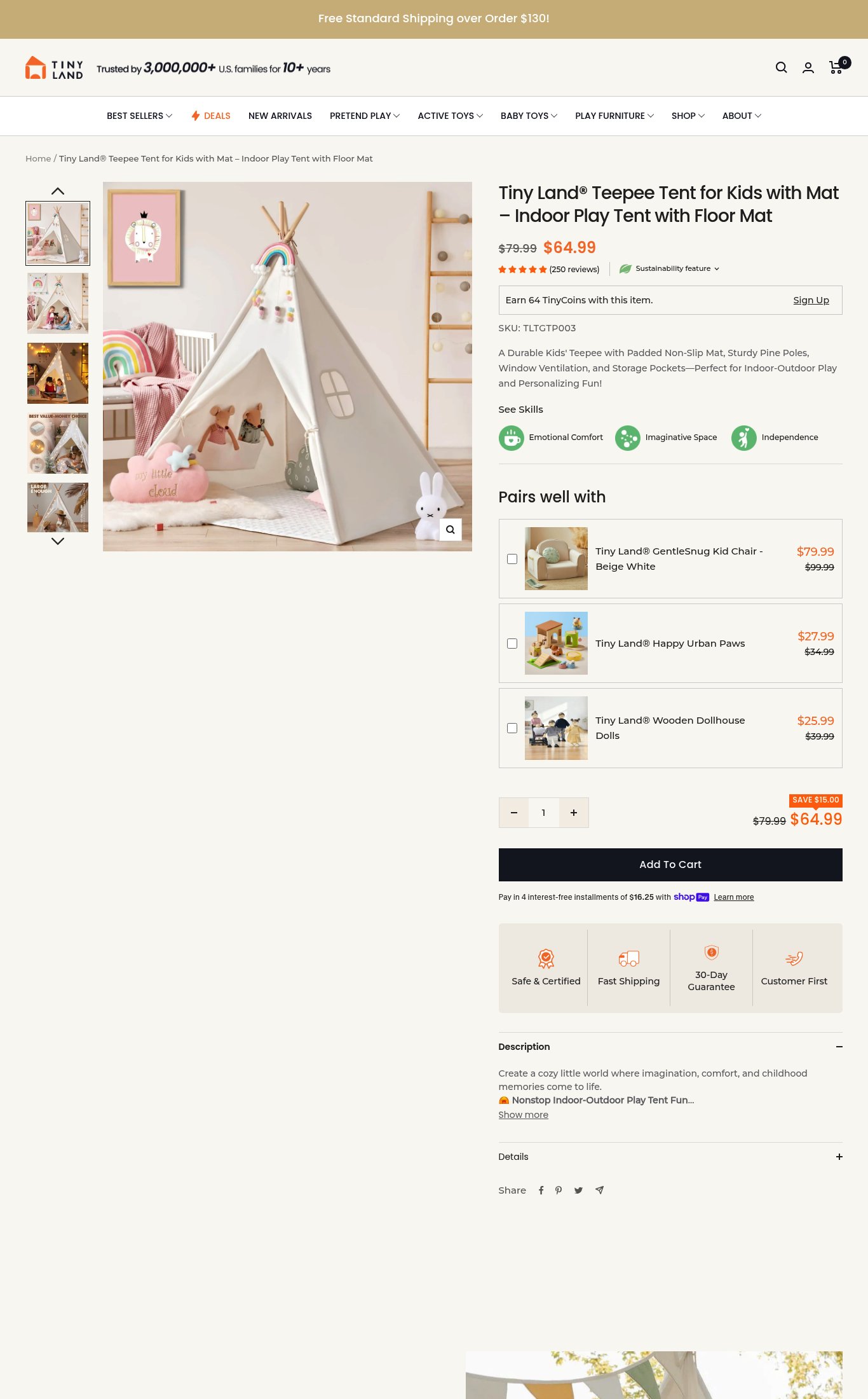 Tiny Land INC page