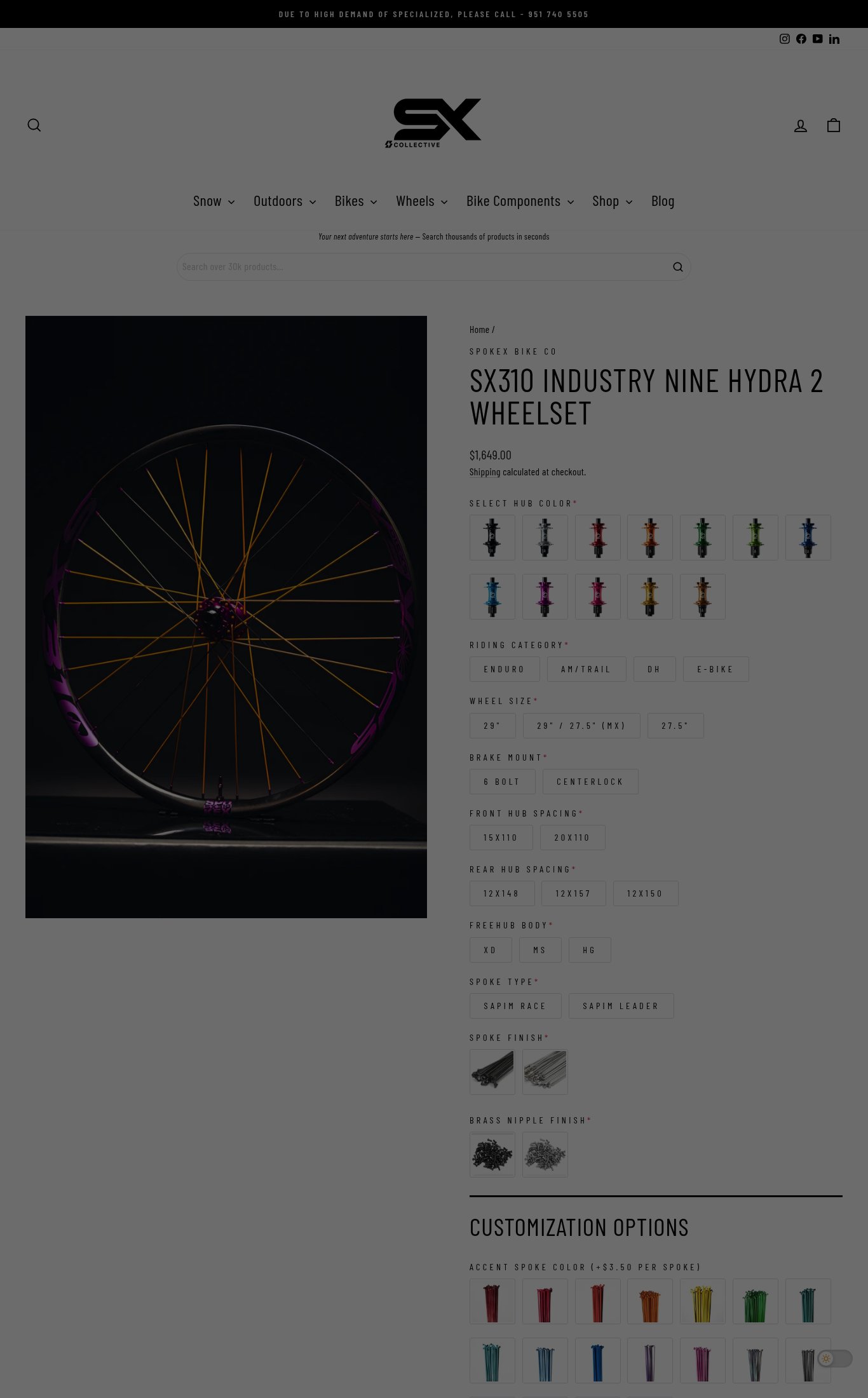 SX Collective (Spokex Bike Co) page