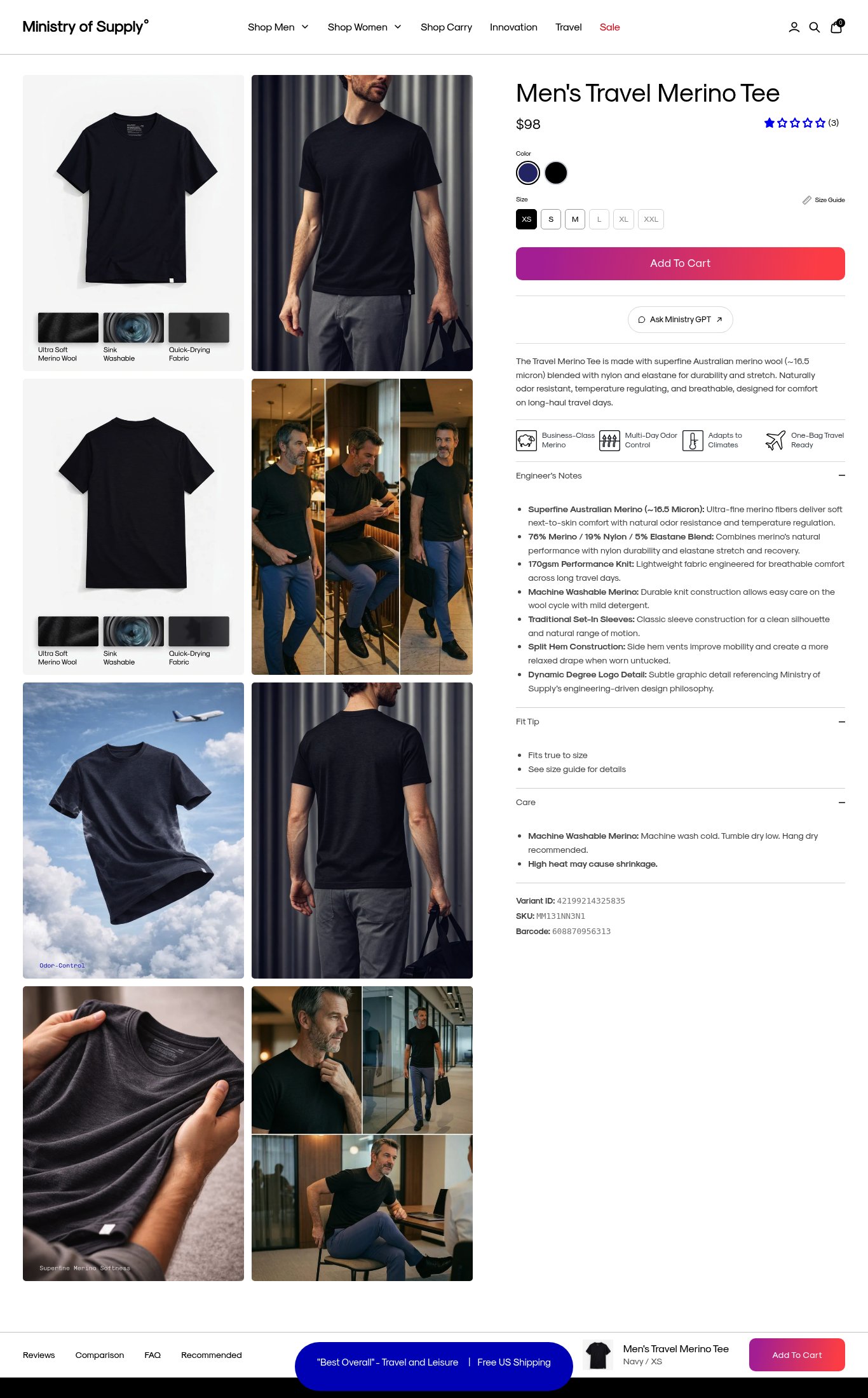 Ministry of Supply page