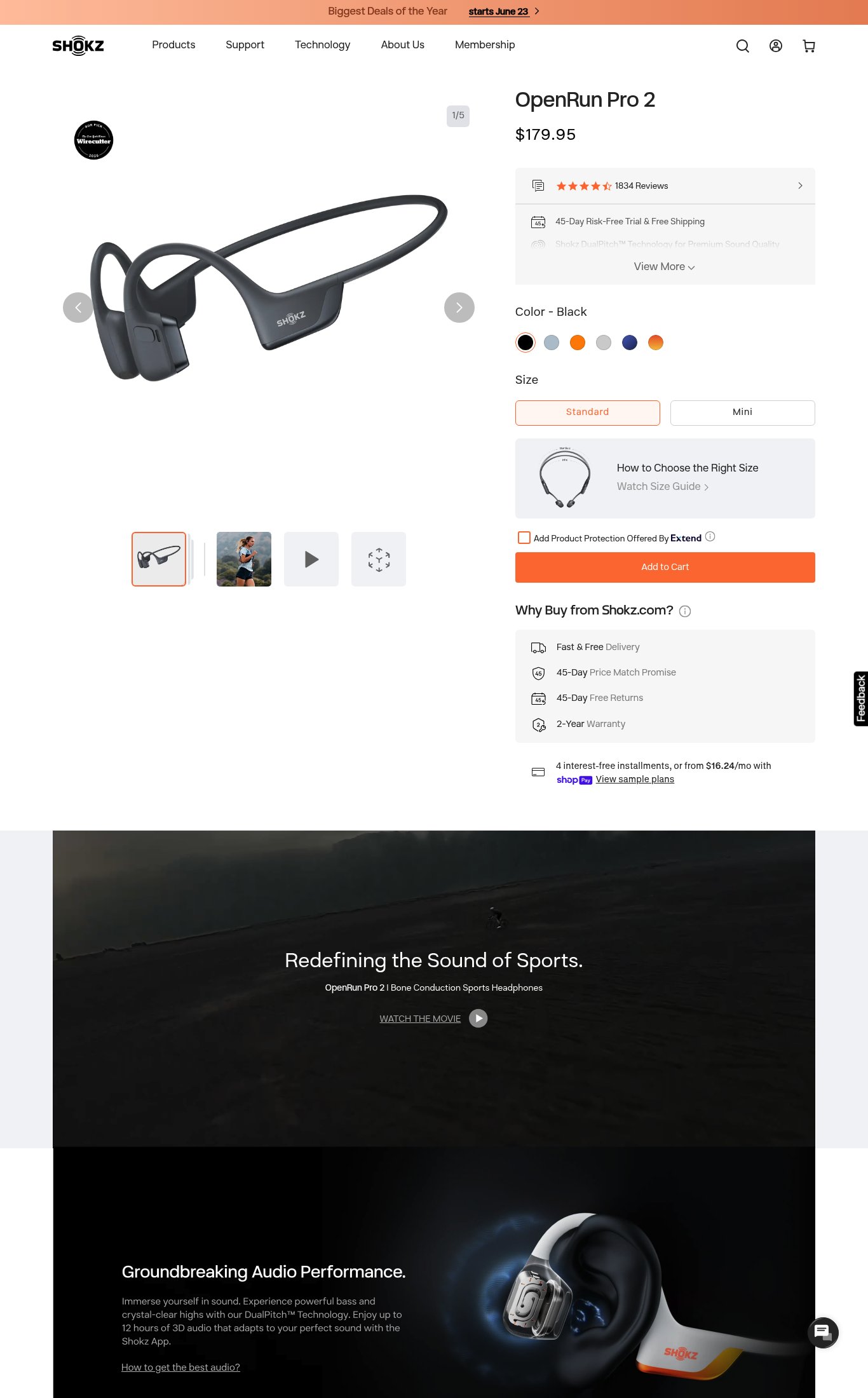 Shokz page