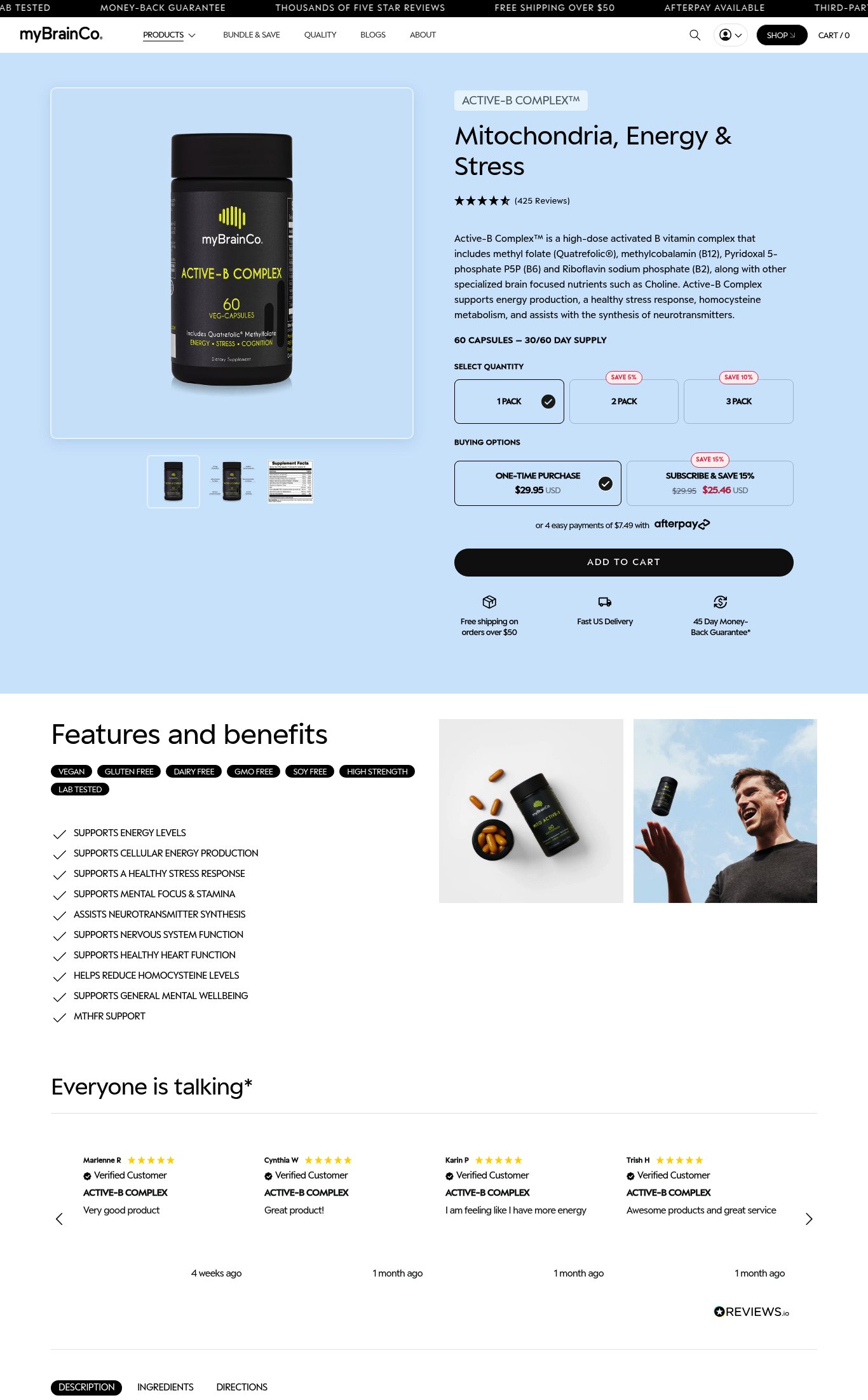 myBrainCo page