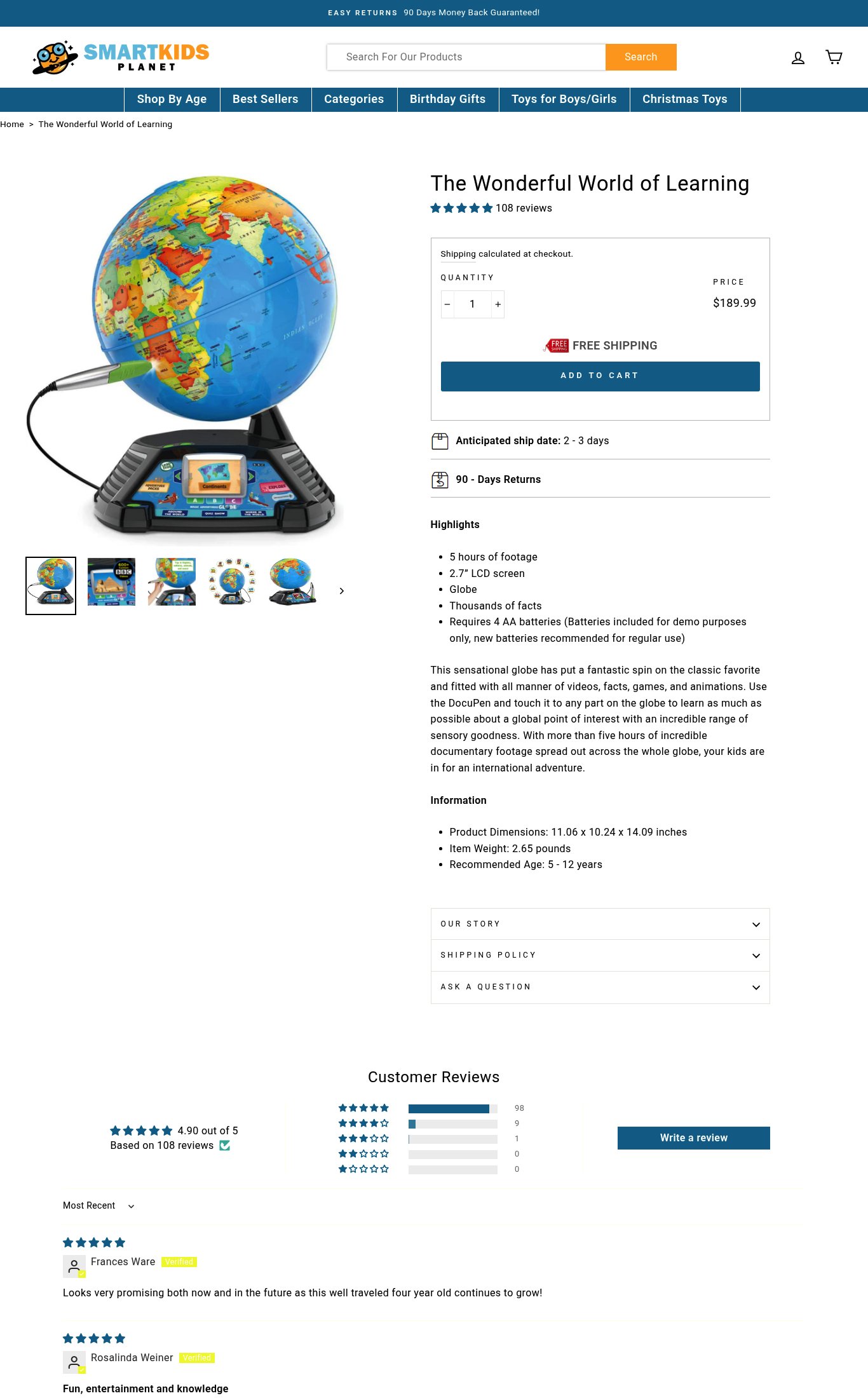 Smart Kids Planet page