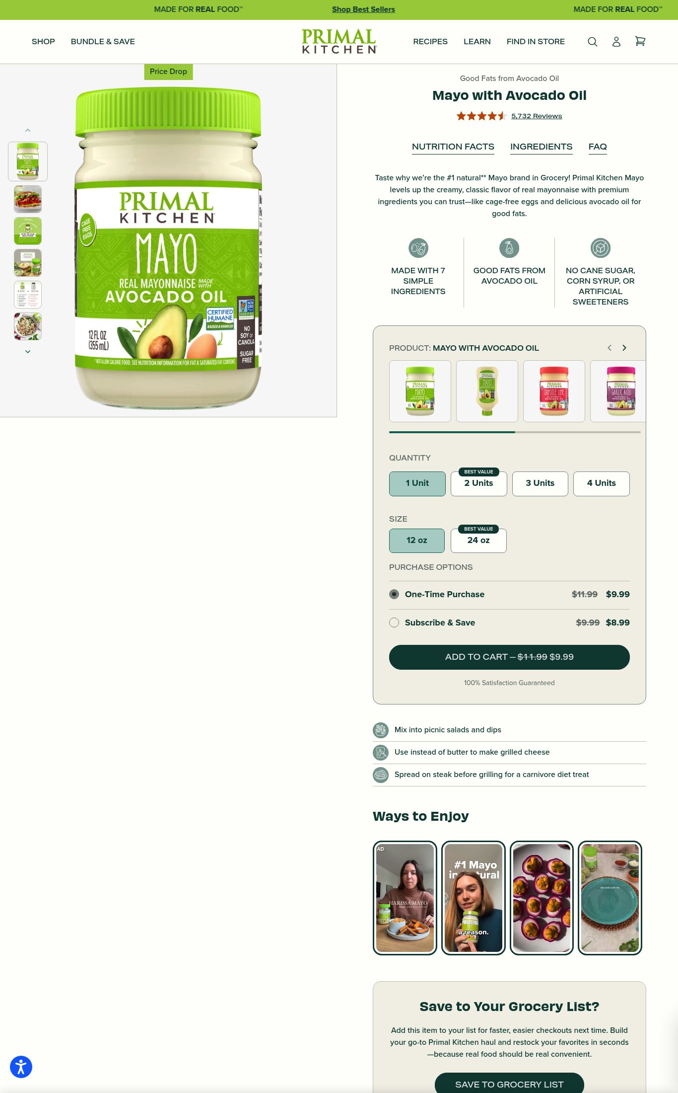 Primal Kitchen page