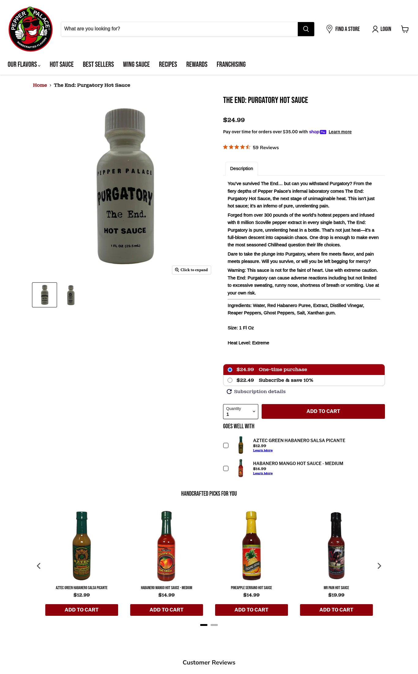 Pepper Palace page