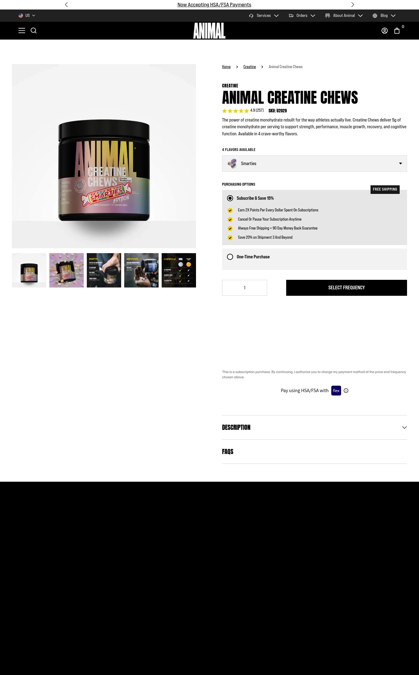 Animal Pak page