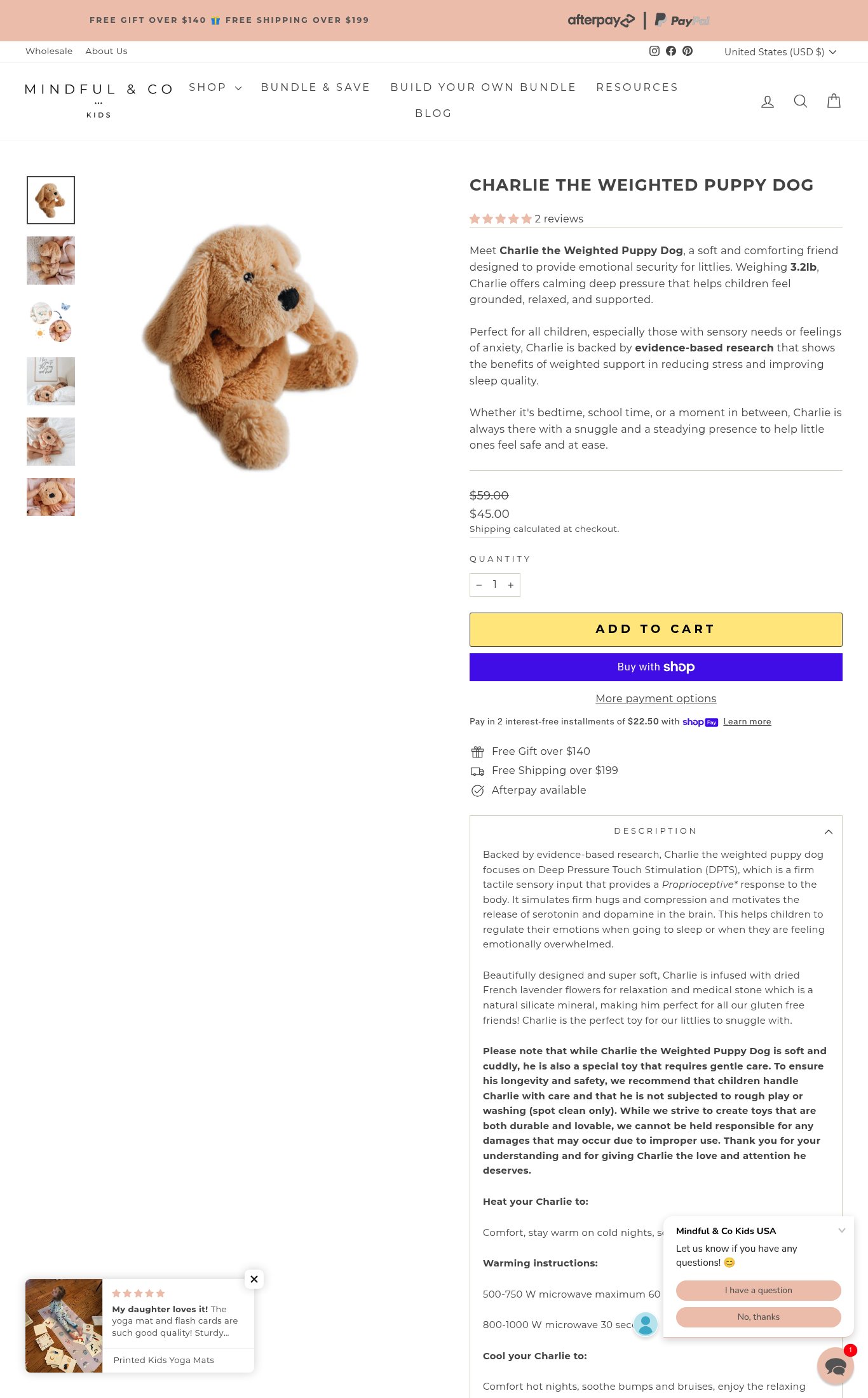 Mindful And Co Kids USA page