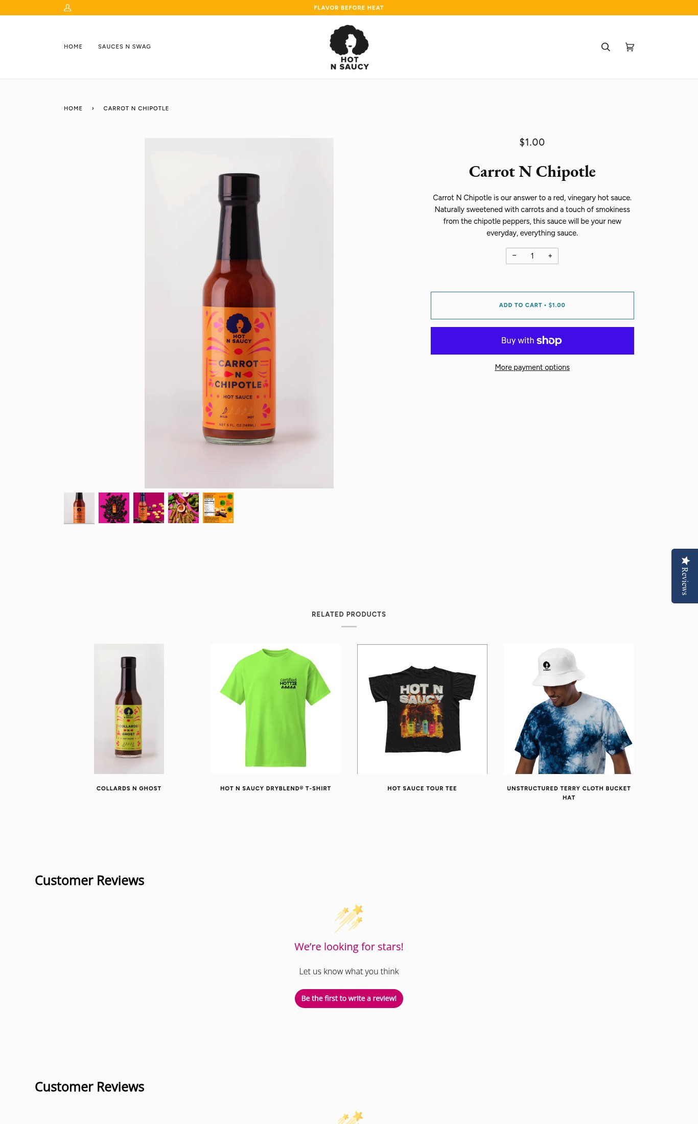 Hot N Saucy page