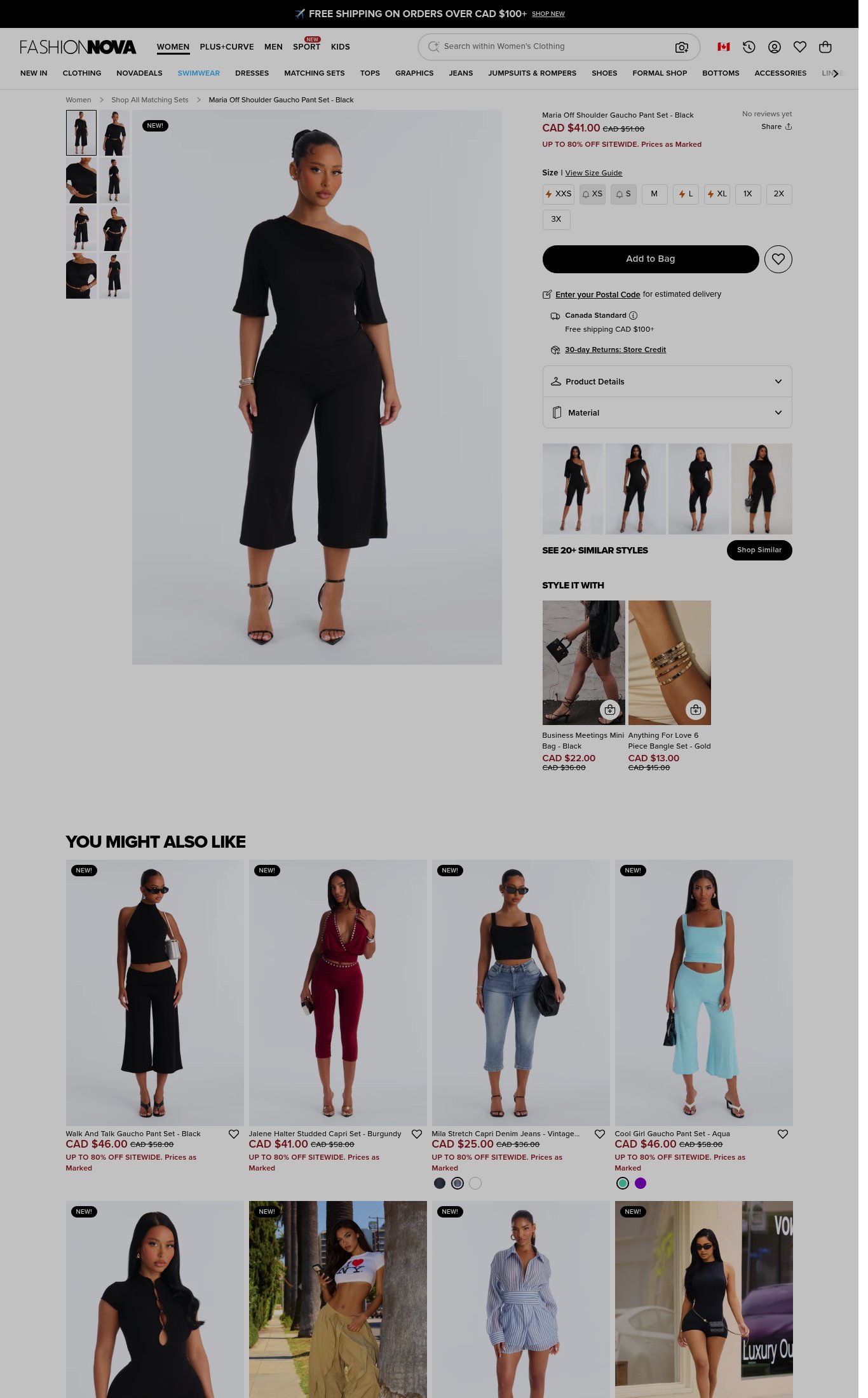 Fashion Nova page