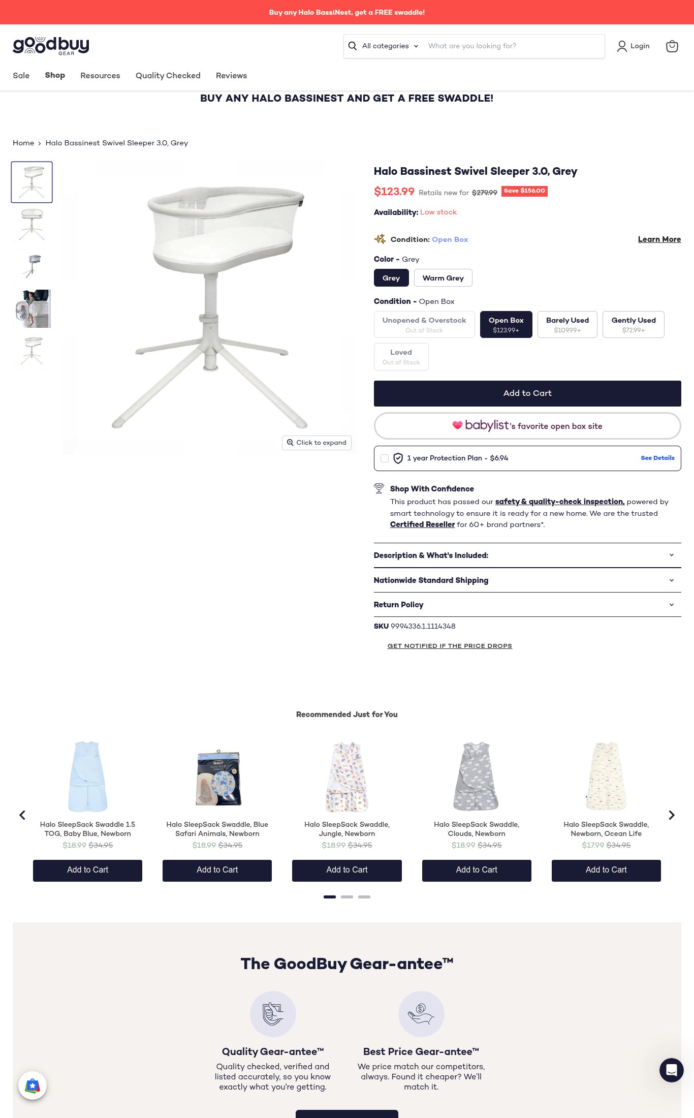 GoodBuy Gear page