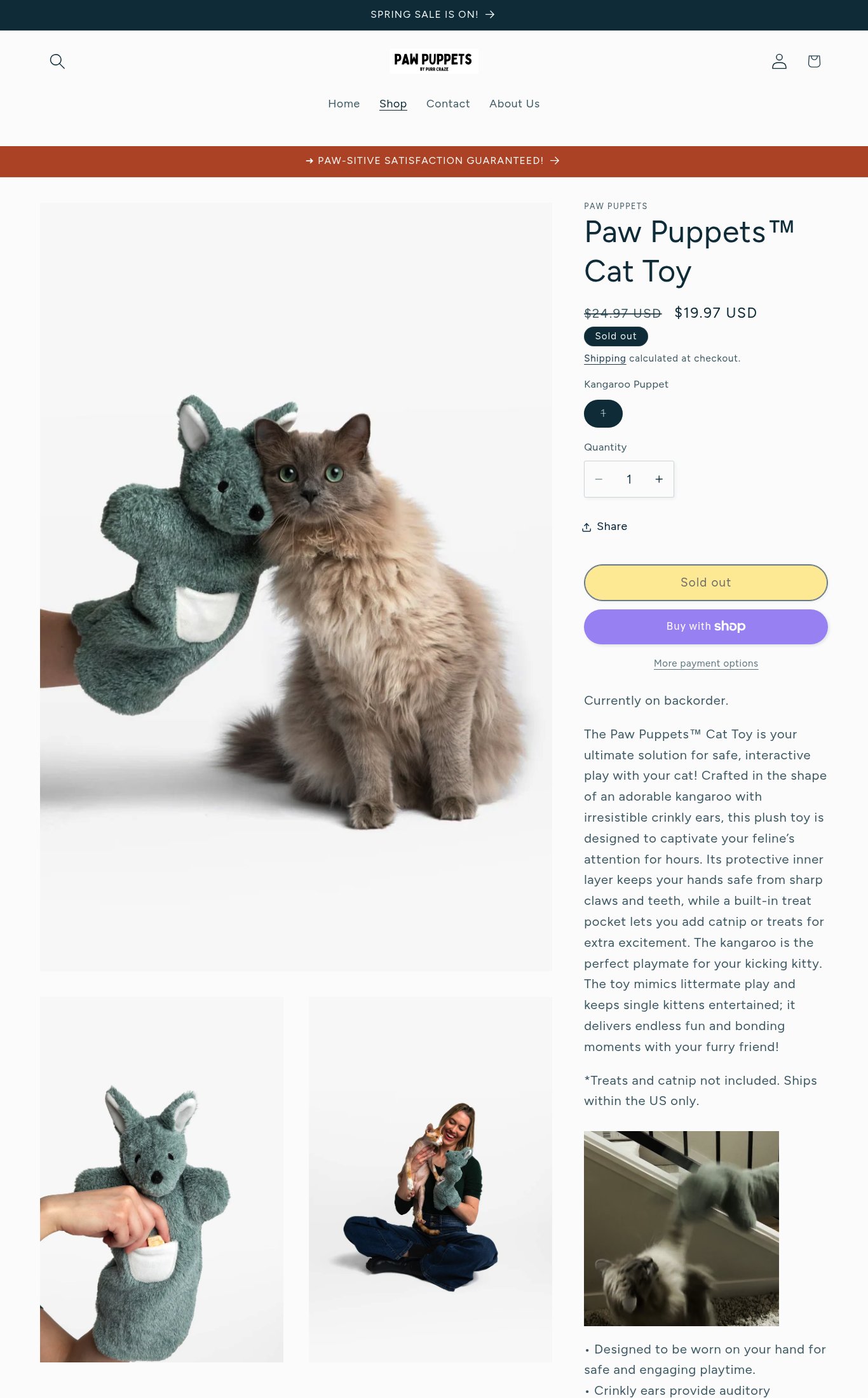 Paw Puppets page