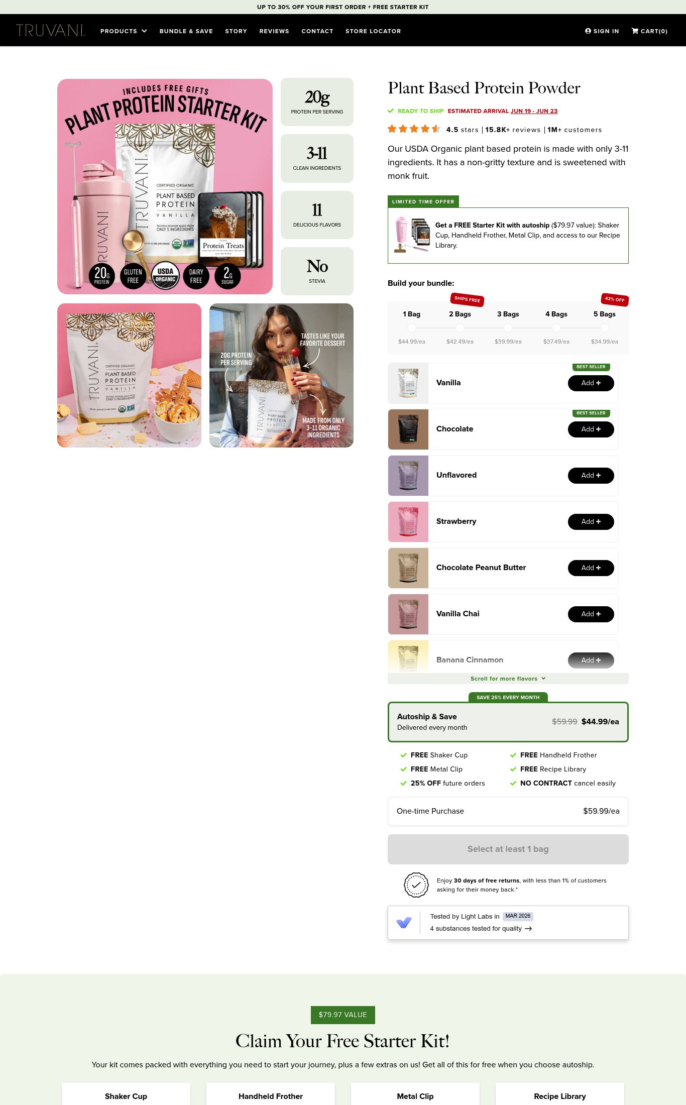Truvani page