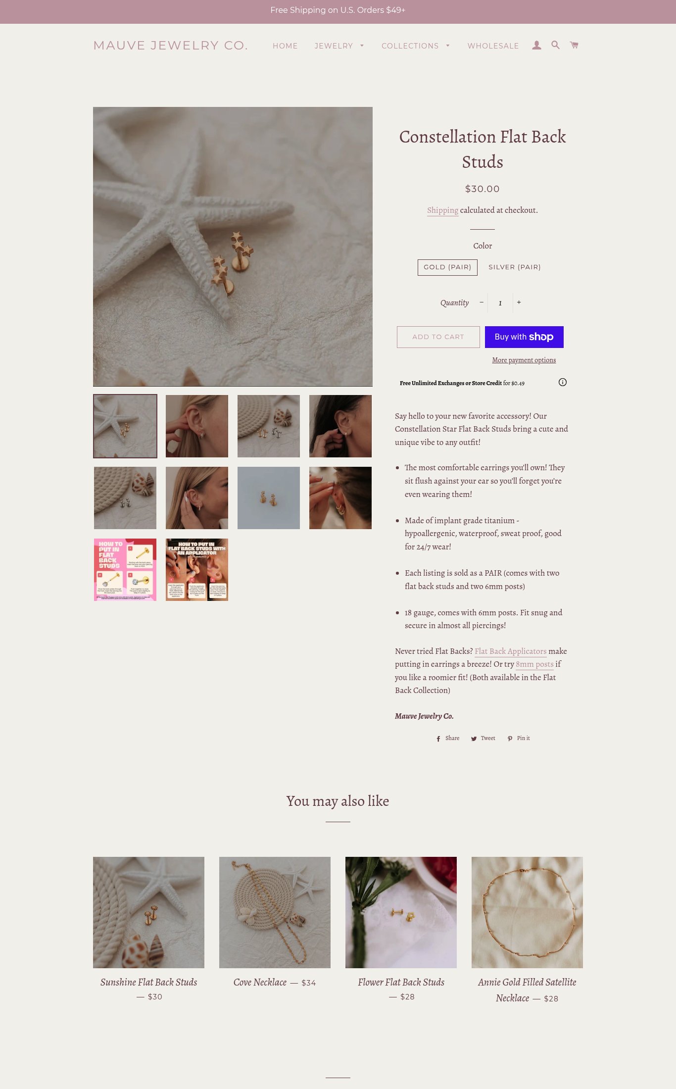 Mauve Jewelry Co. page