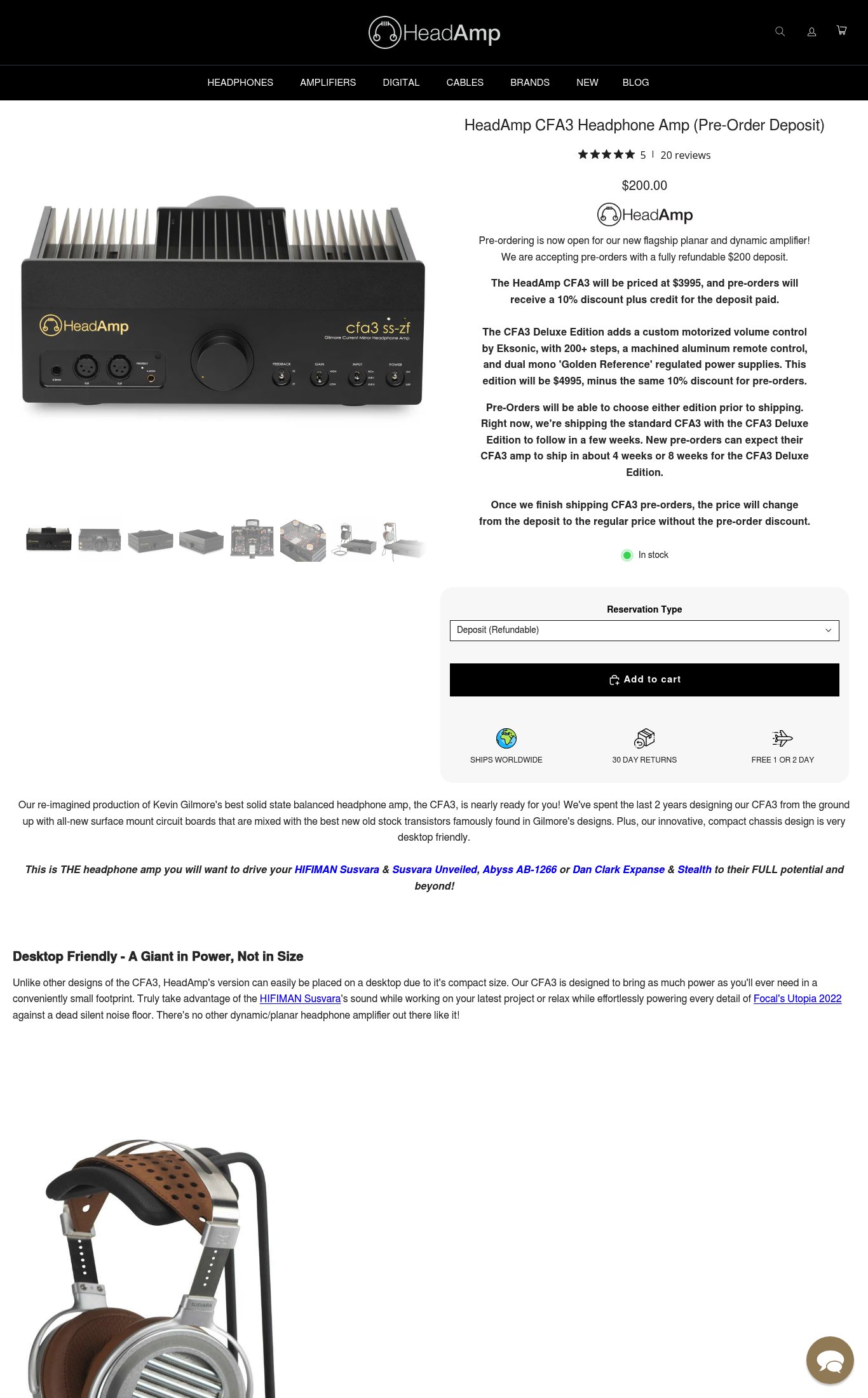 HeadAmp page